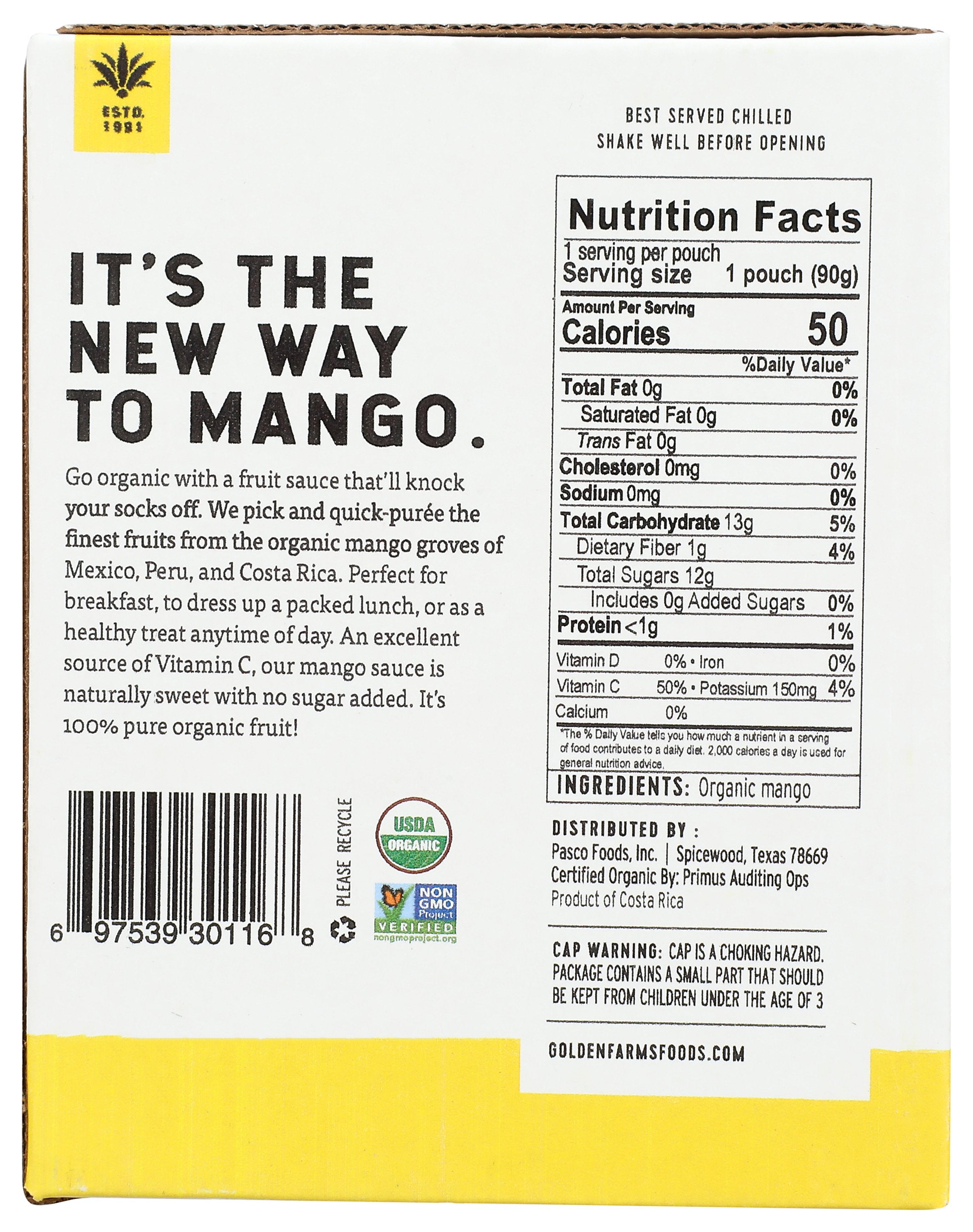 GOLDEN FARMS SAUCE MANGO 4PK - Case of 6