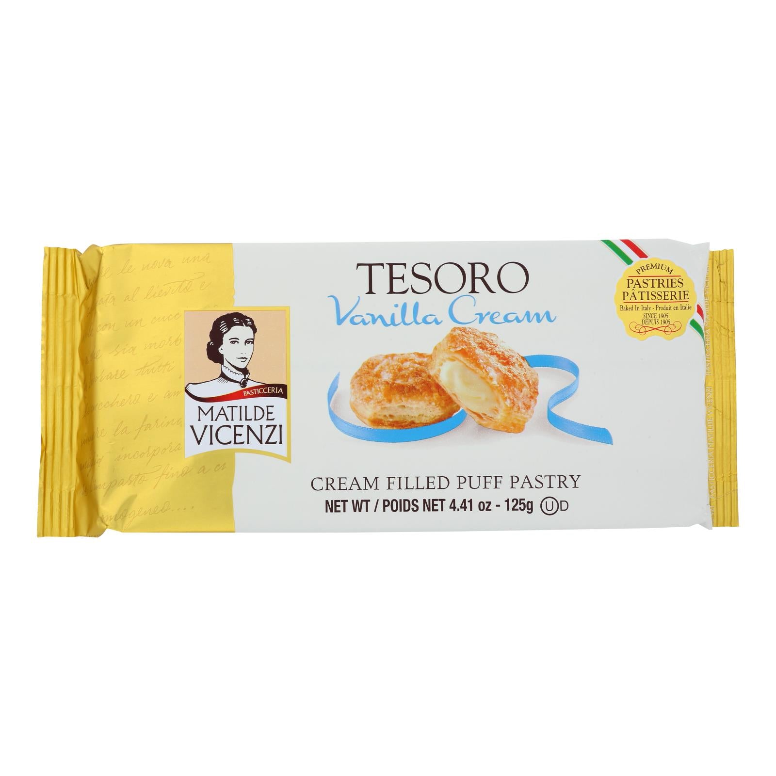 Vicenzi Tesoro Vanilla Cream - Case of 8 - 4.41 OZ