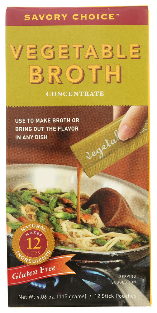 Savory Choice Low Sodium Vegetable Broth Concentrate - 12 Packs