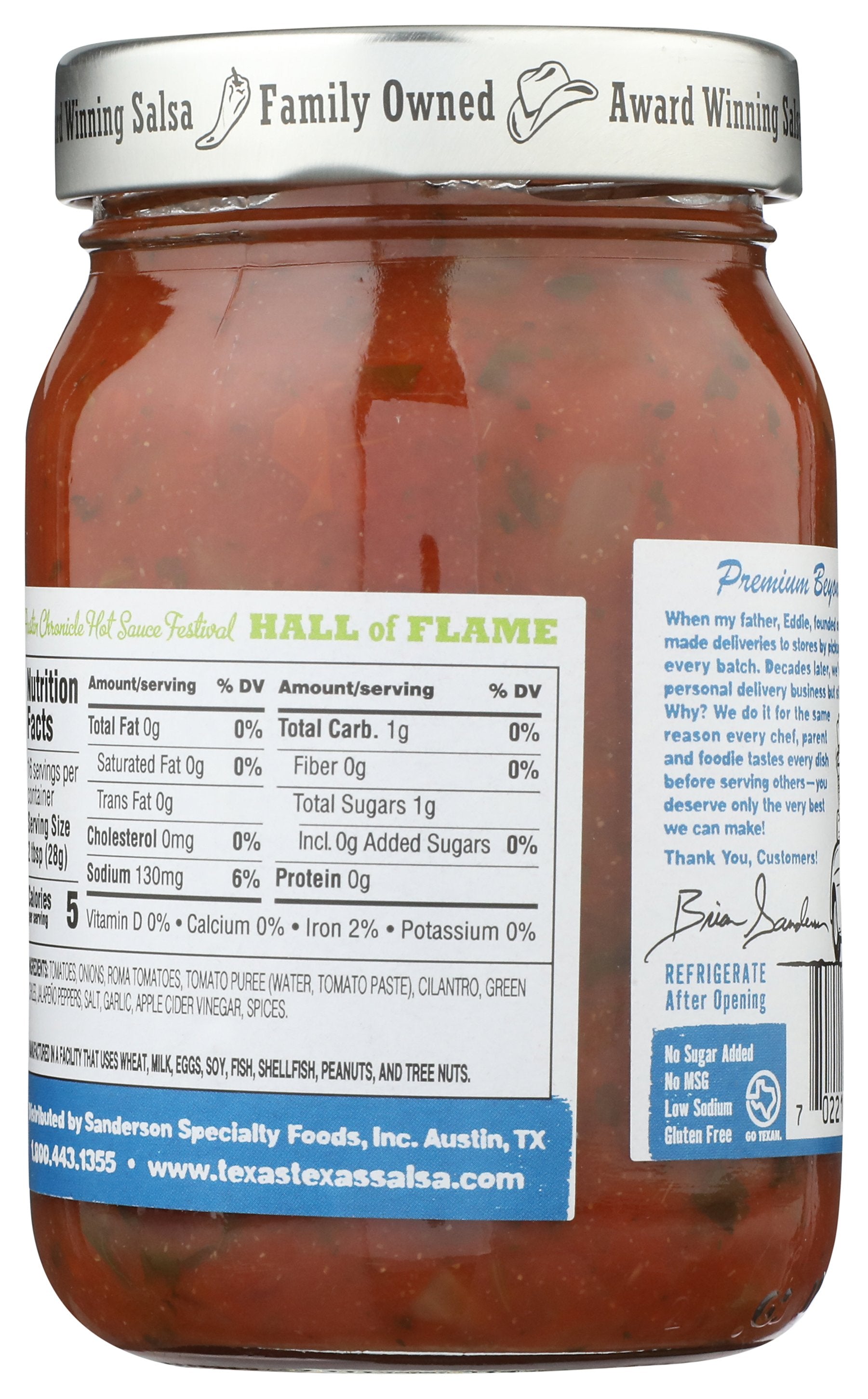 TEXAS TEXAS SALSA HOMESTYLE MILD - Case of 6