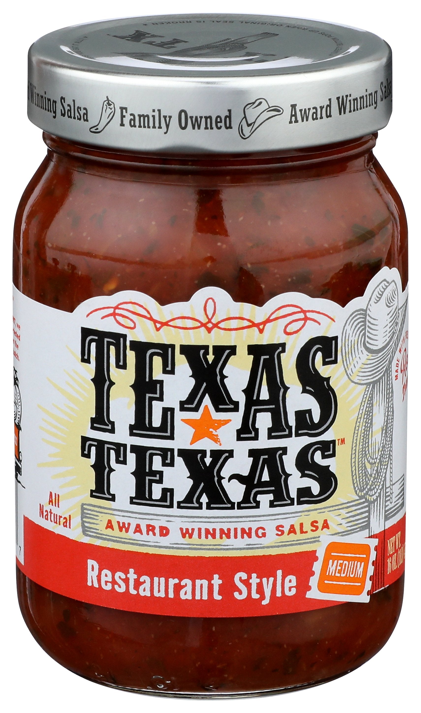 TEXAS TEXAS SALSA MED RSTRNT STYL - Case of 6