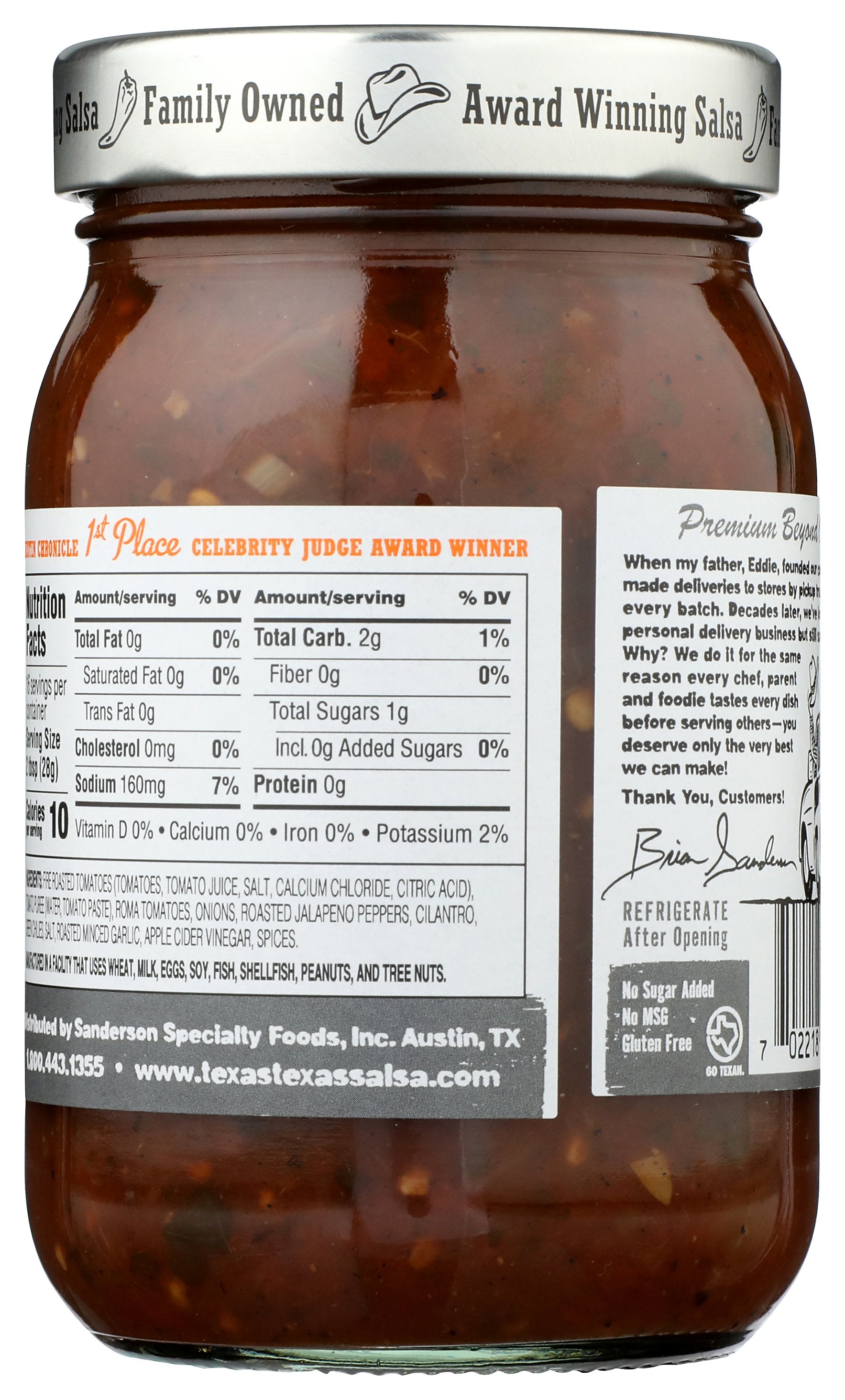 TEXAS TEXAS SALSA ROASTED ADDICTION - Case of 6