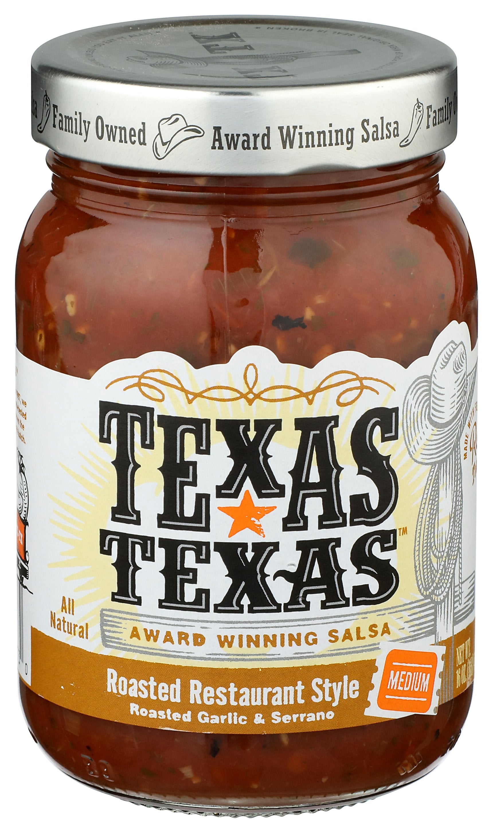 TEXAS TEXAS SALSA MED RSTD RSTRNT STYL - Case of 6