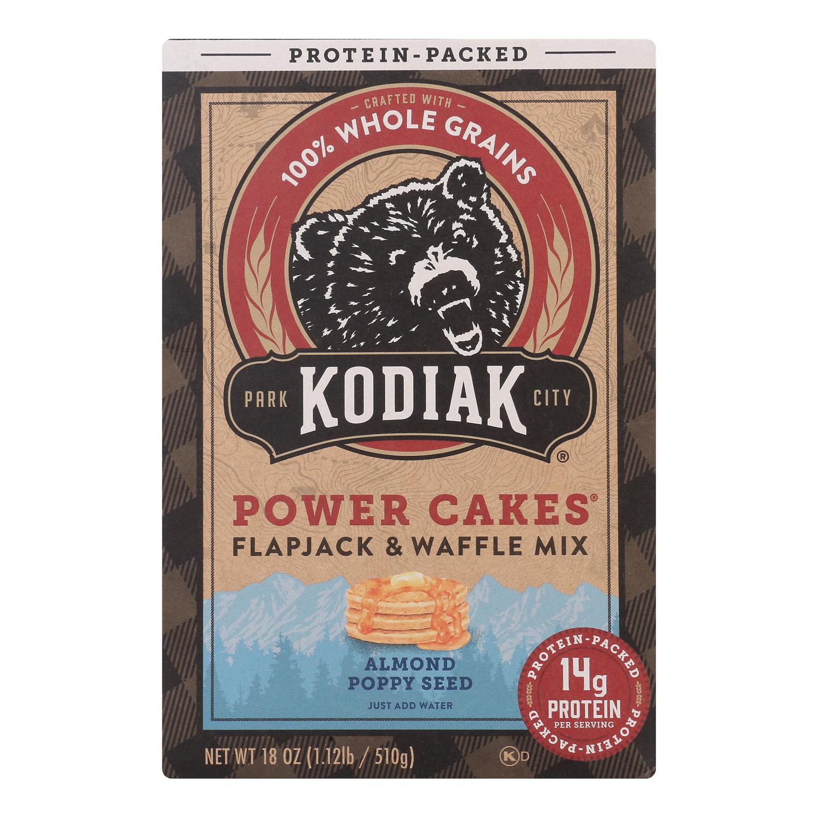 Kodiak Cakes - Flpjk/wffl Mix Almond Poppy - Case of 6-18 OZ