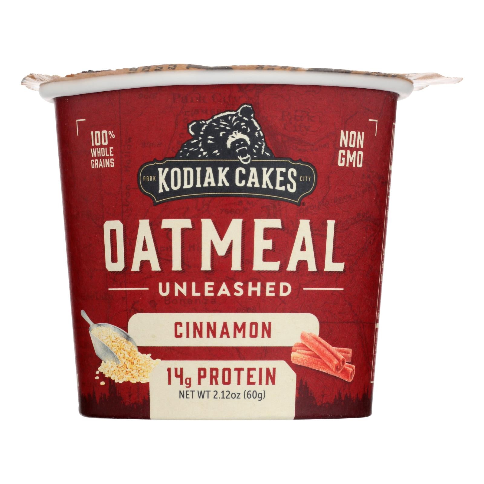 Kodiak Cakes - Oatmeal Cinnamon In A Cup - Case of 12 - 2.12 OZ