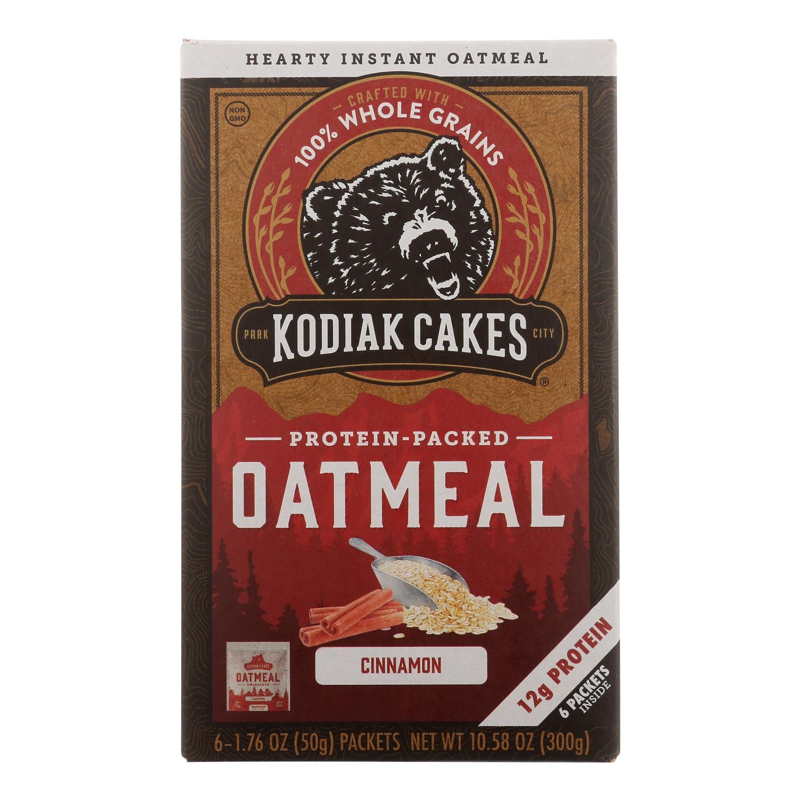 Kodiak Cakes - Oatmeal Cinnamon Packets - CS of 6-6/1.76OZ