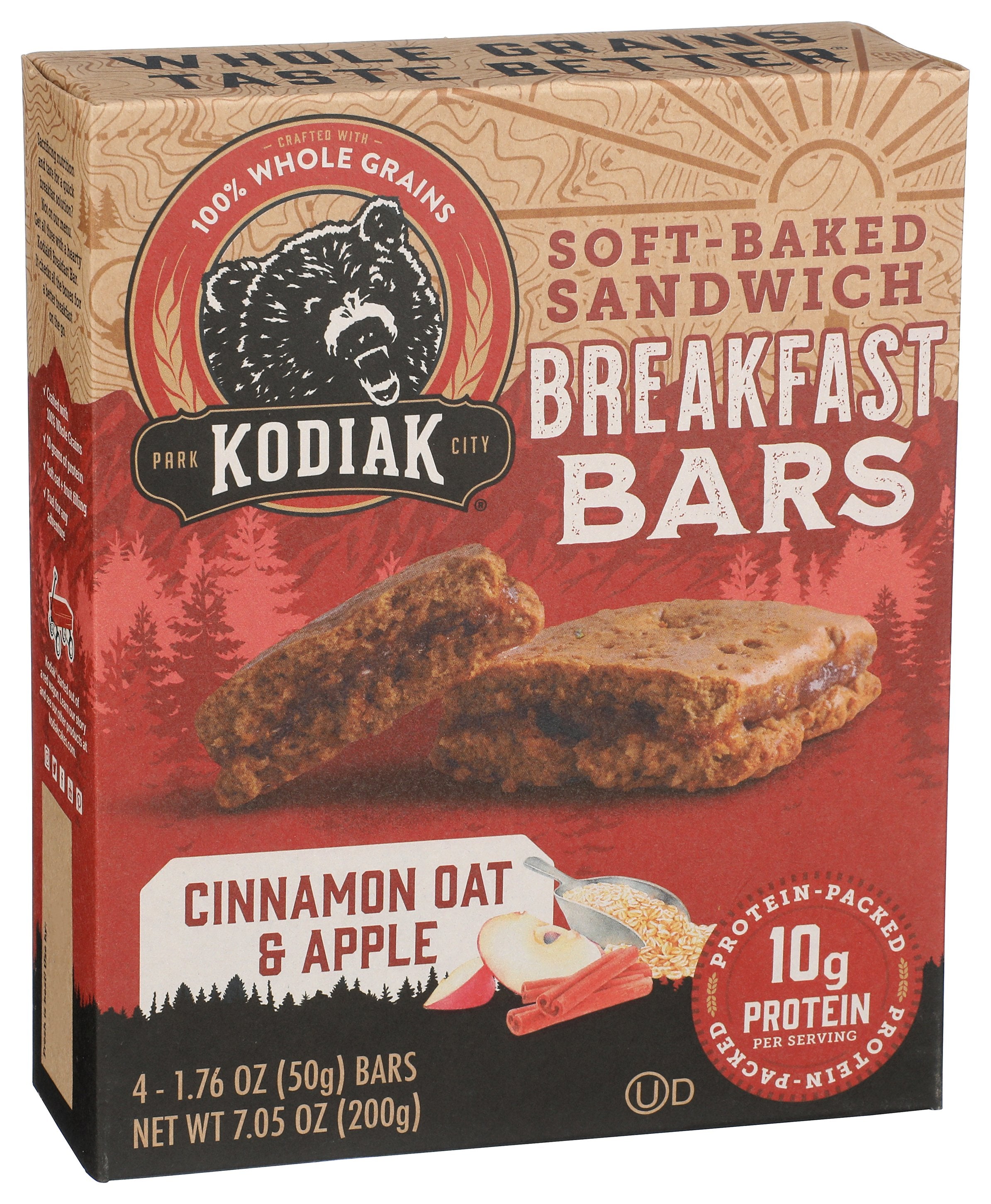 KODIAK BAR BRKFST CINN OAT APPL - Case of 12