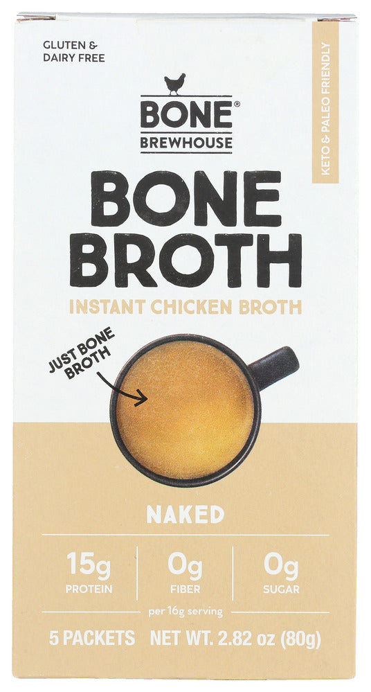 Bone Brewhouse Bone Broth Instant Chicken Broth - Case of 9 - 2.82 oz