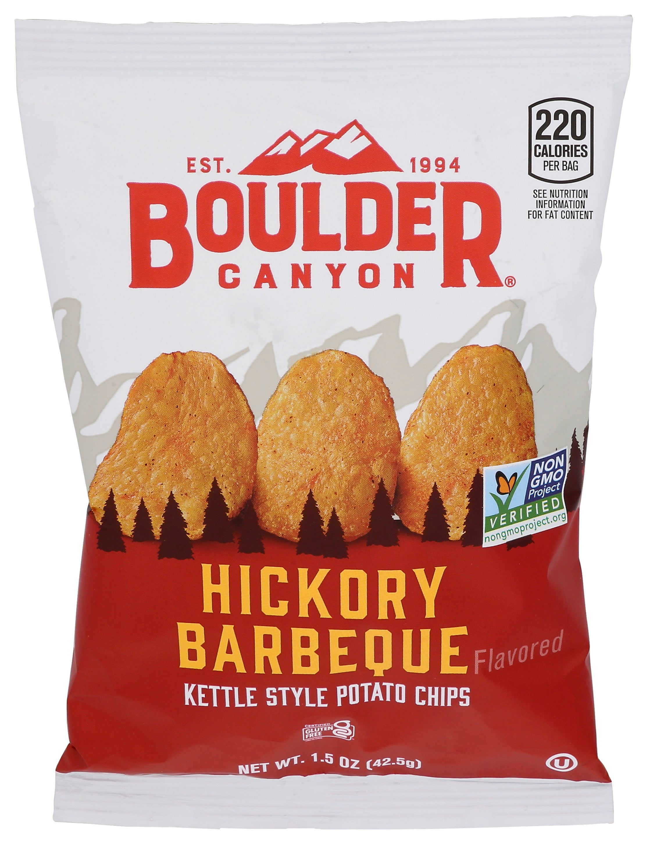BOULDER CANYON CHIP KETTLE HICKORY BBQ - Case of 55
