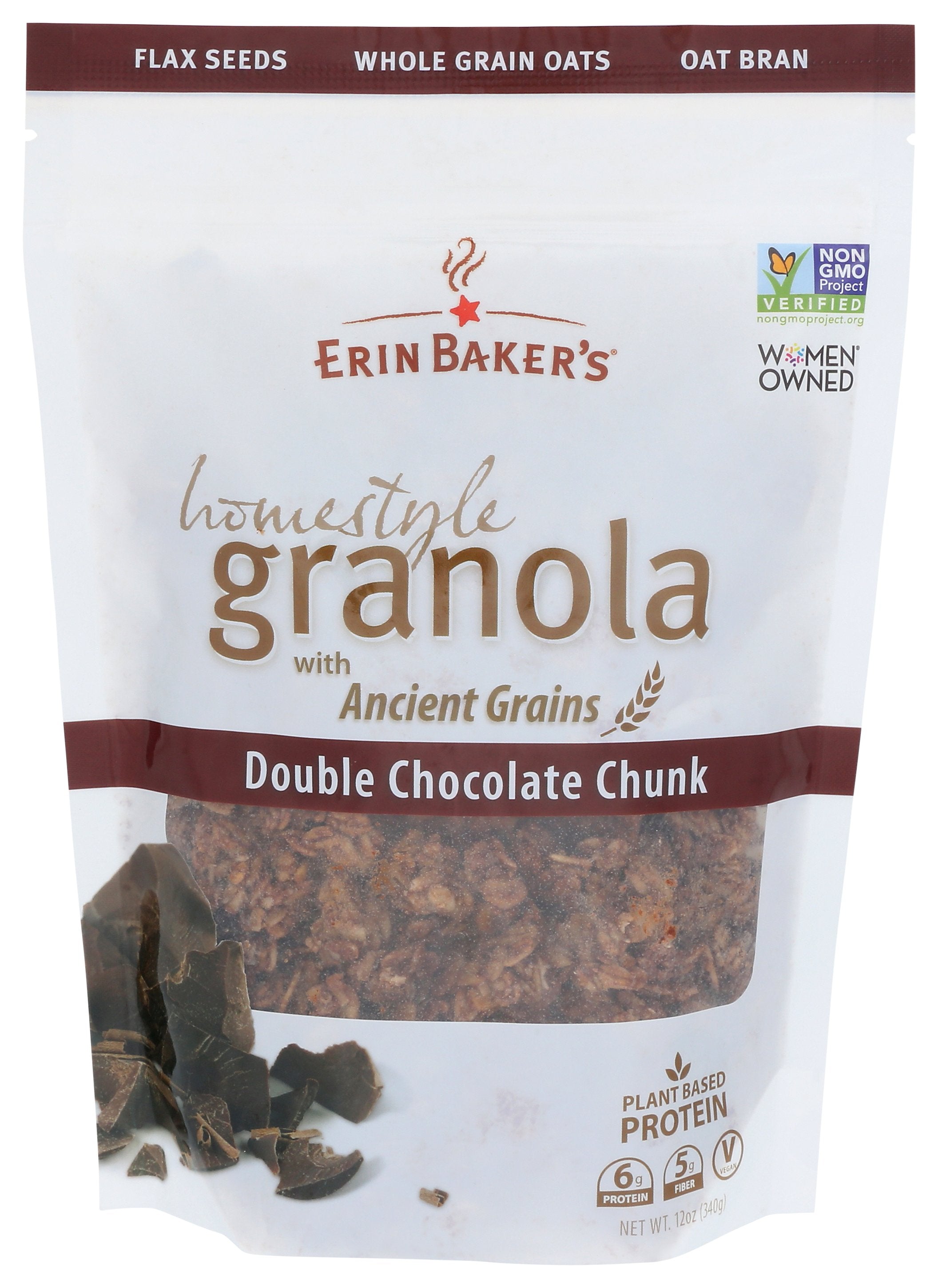 ERIN BAKERS GRANOLA HMSTYL DBL CHOC CHNK - Case of 6