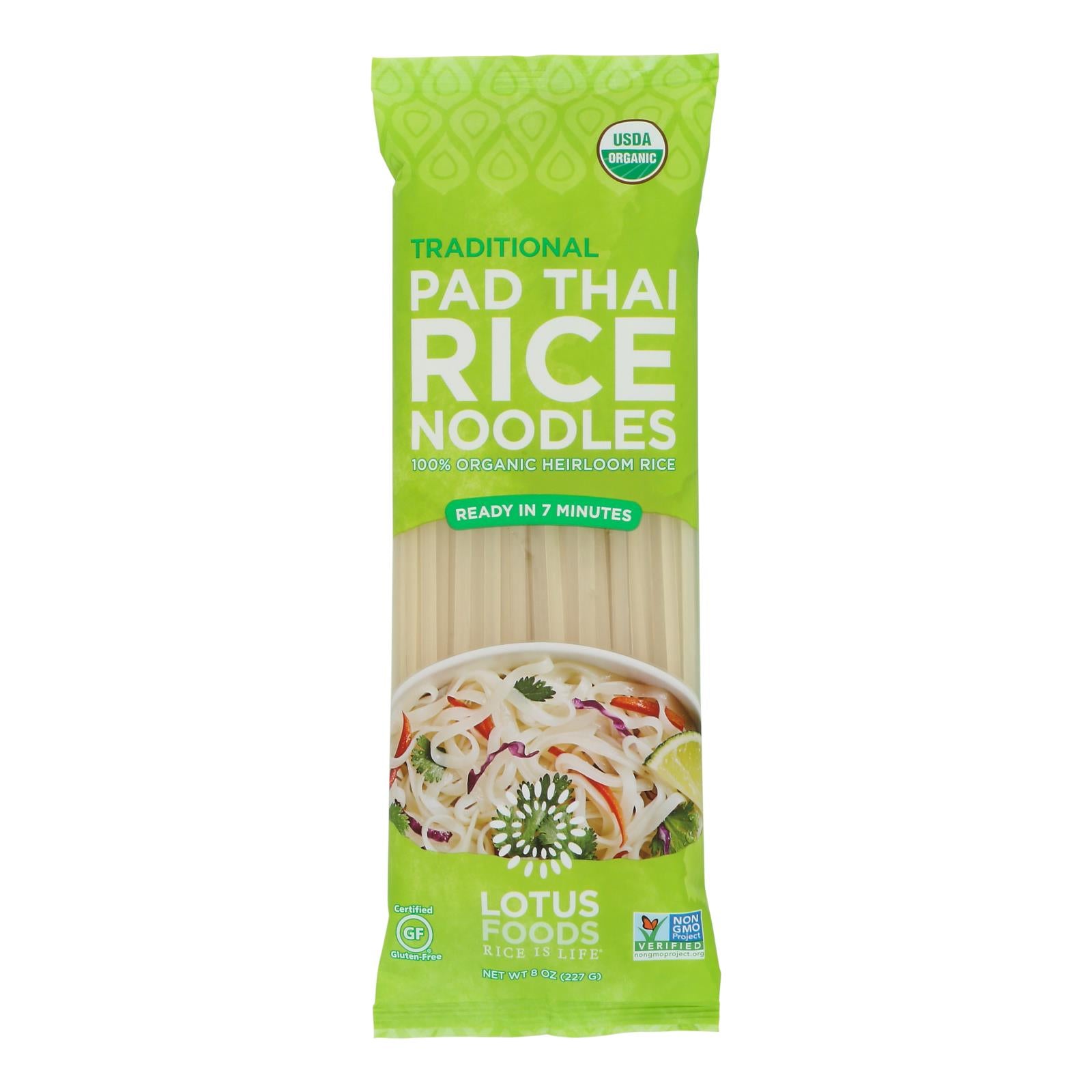 Lotus Foods Noodles - Organic - Traditional Pad Thai - Case Of 8 - 8 Oz