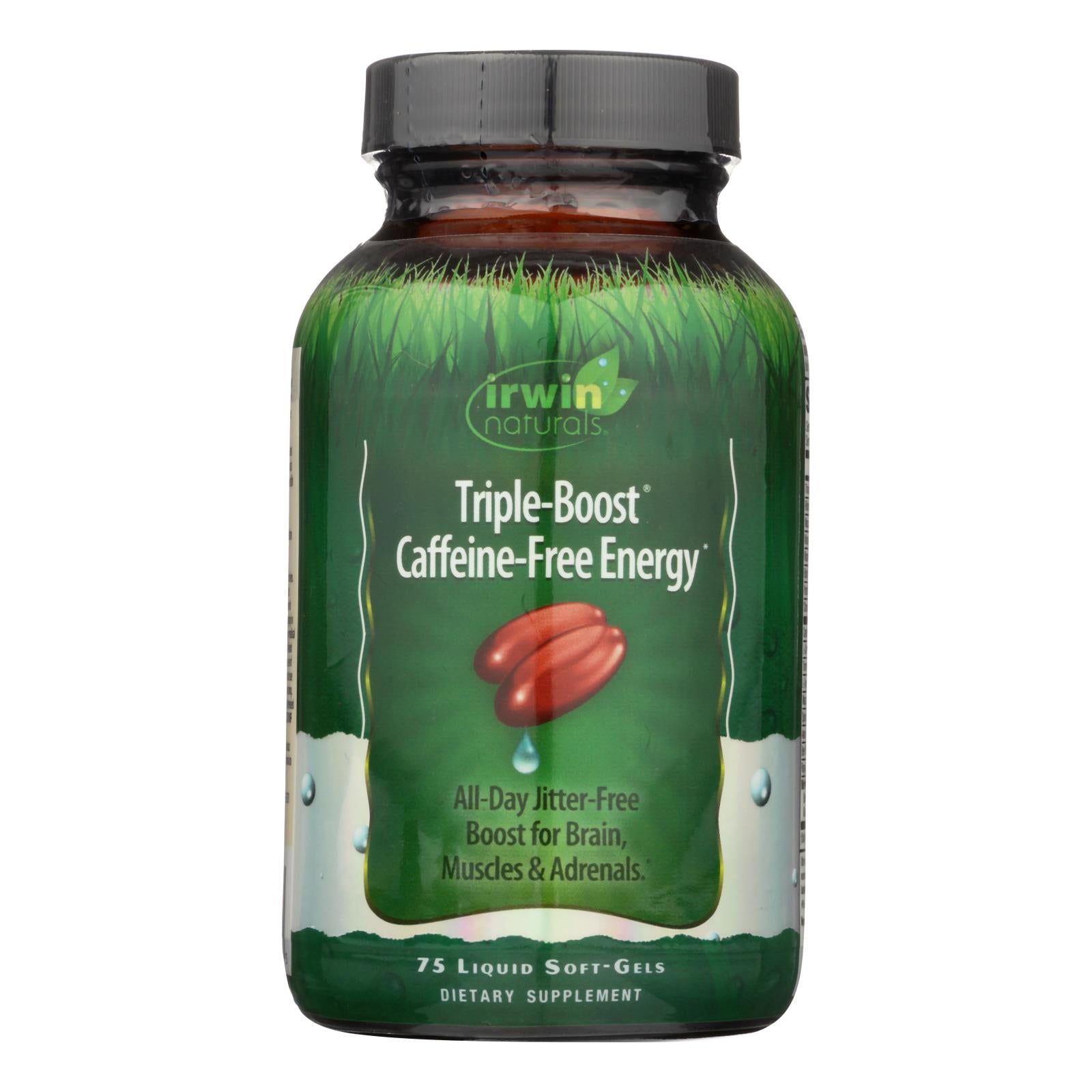 Irwin Naturals - Triple-boost Caff Energy - 1 Each-75 SGEL