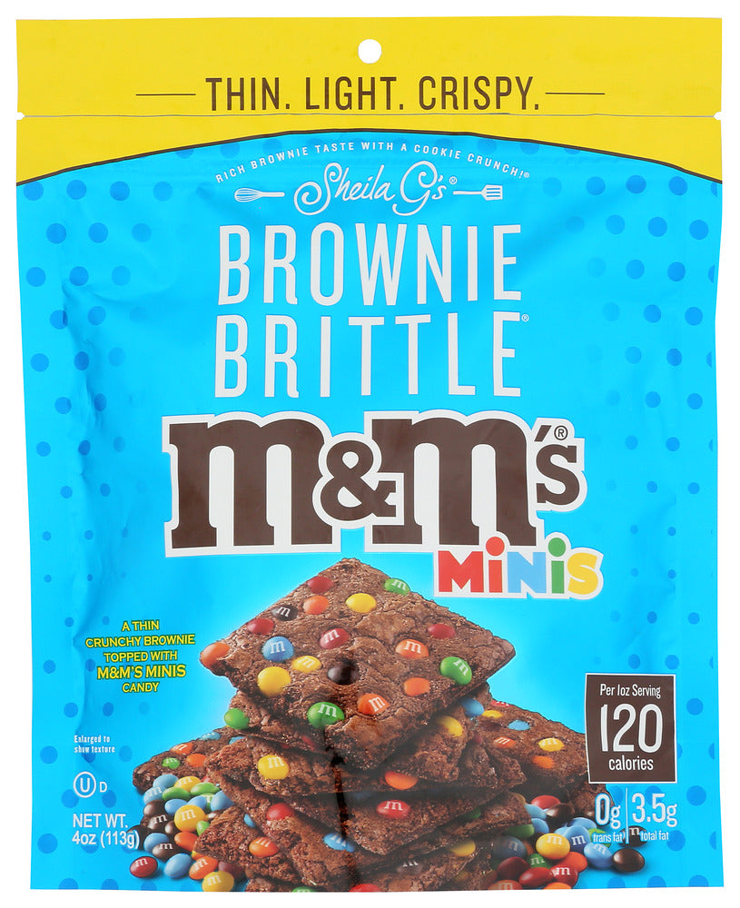 Sheila G's M and M's Minis Brownie Brittle - Case of 6 - 4 oz