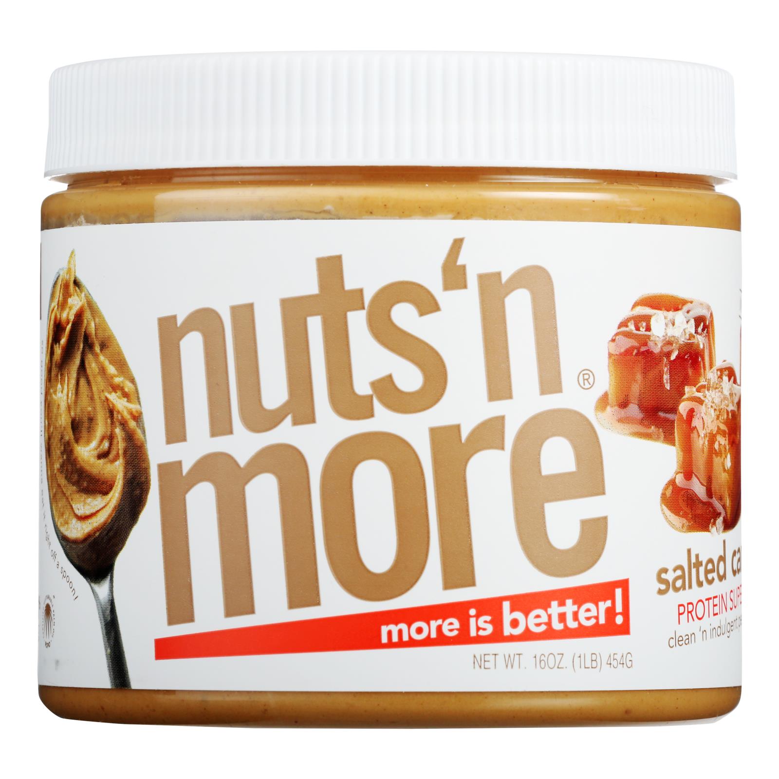 Nuts and More - Peanut Butter Spread Salted Caramel - Case of 6 - 15 Ounce