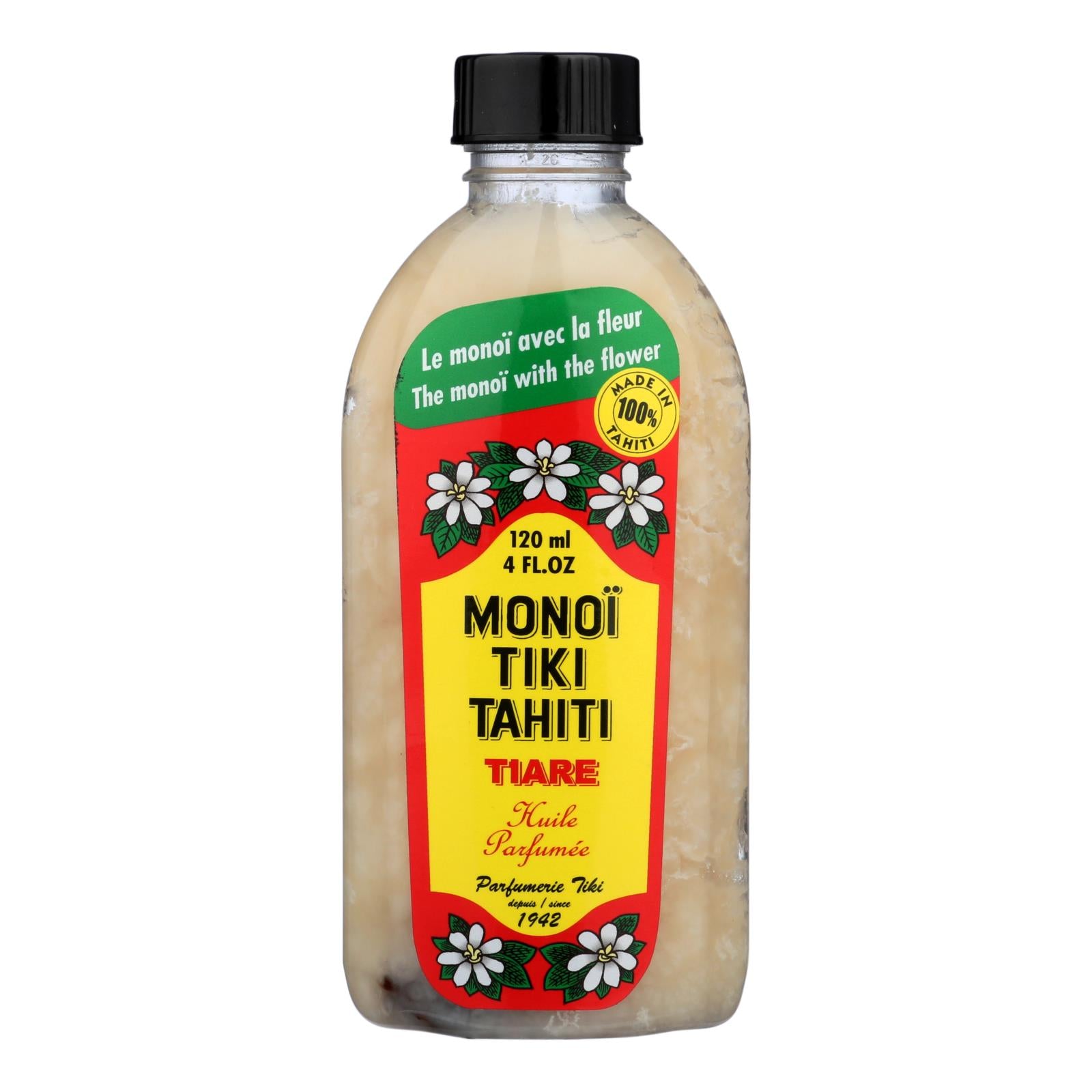 Monoi Tiare Tahiti Monoi Tiiki Tahiti Coconut Oil - 4 Fl Oz