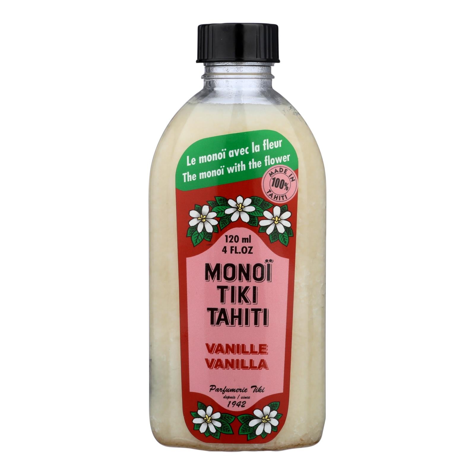 Monoi Tiare Tahiti Coconut Oil Vanilla - 4 Fl Oz