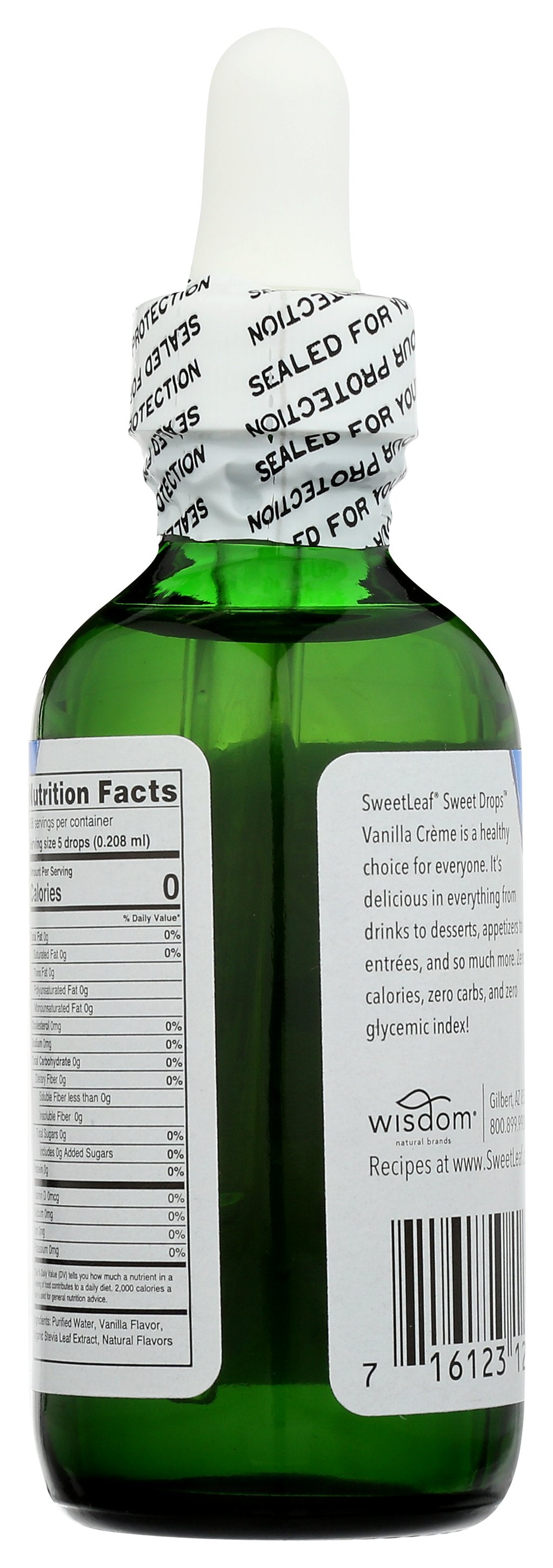 SWEETLEAF STEVIA LIQ VNLA CRM - Case of 3