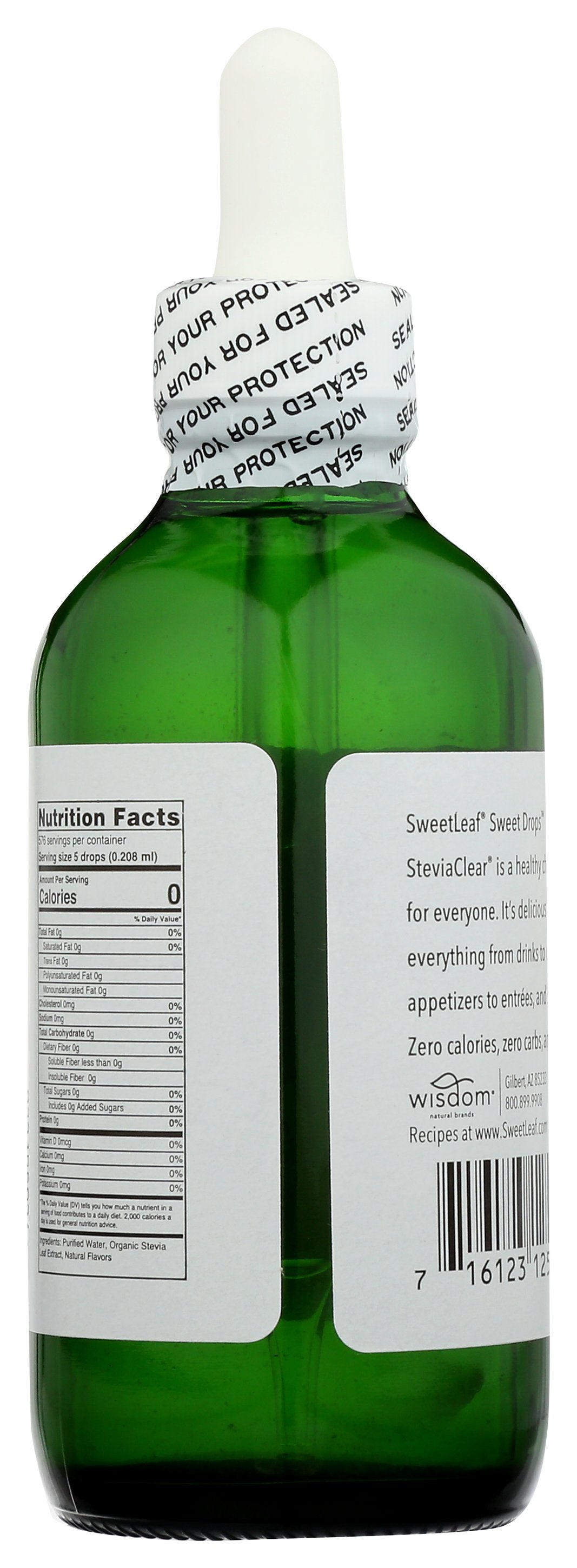 SWEETLEAF STEVIA CLEAR LIQUID - Case of 3
