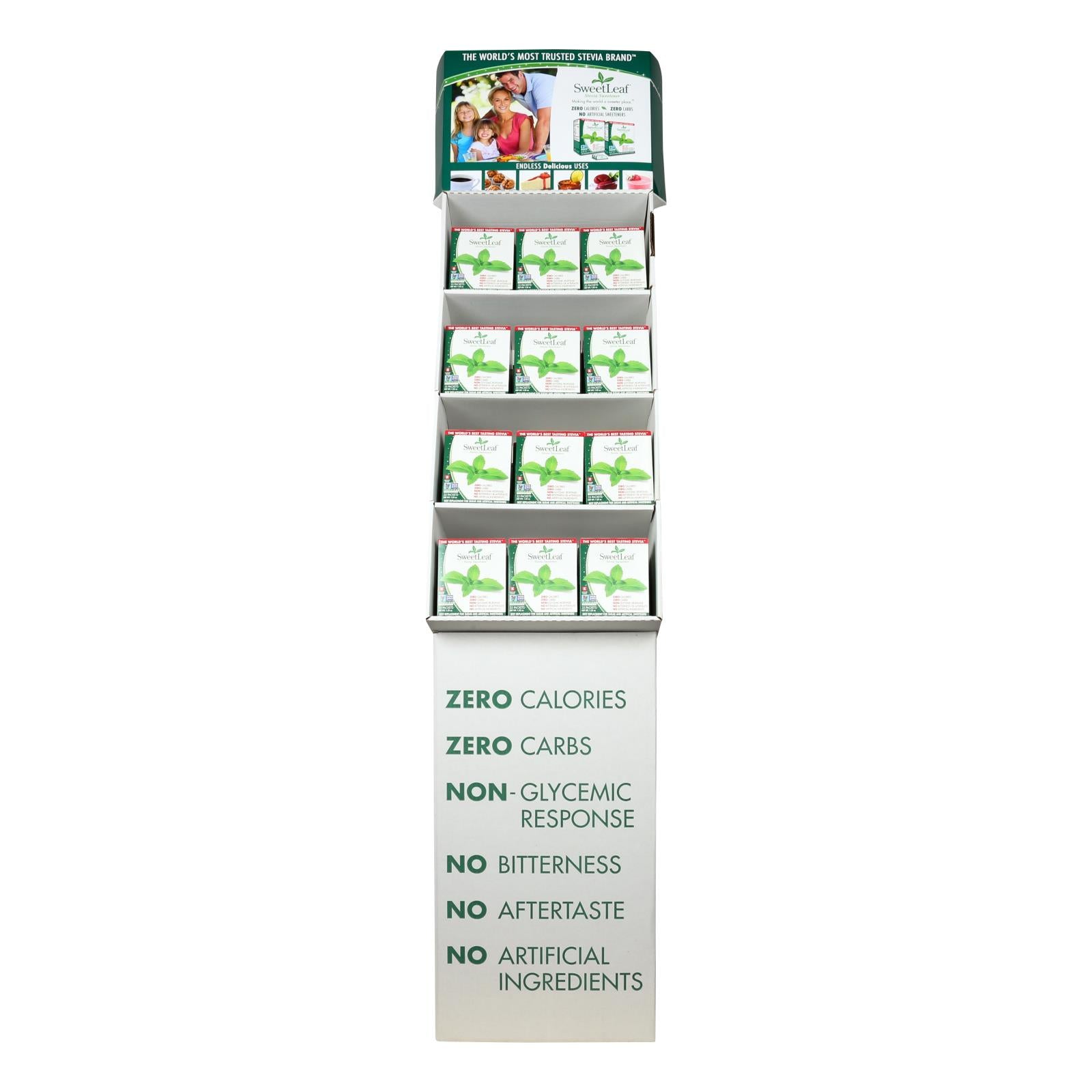 Sweet Leaf - Display Stevia Plus Packets - Case of 48 - 35 CT