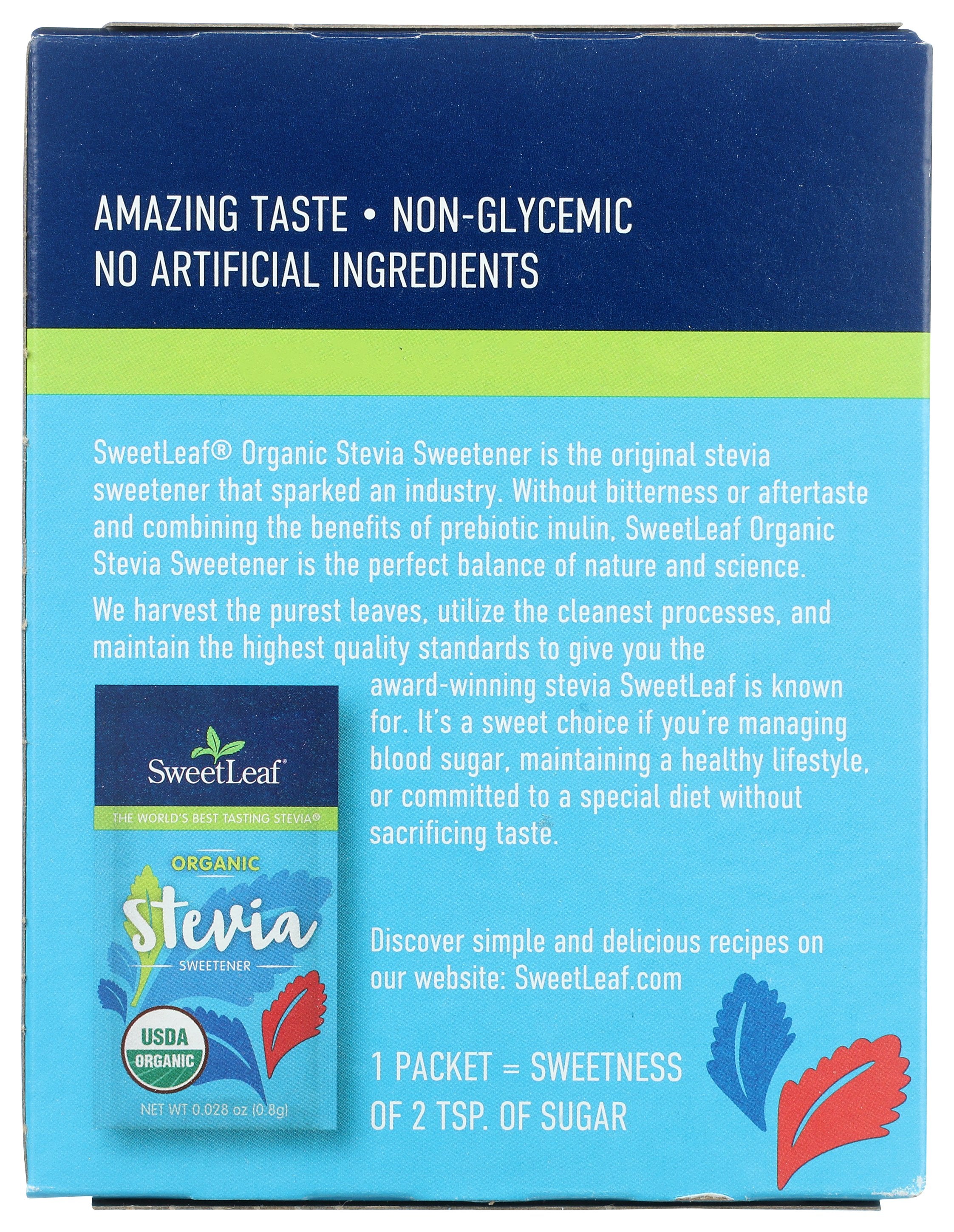 SWEETLEAF STEVIA ORG - Case of 6 [Organic Stevia Sweetener 70 Ct Box - 70 PC]