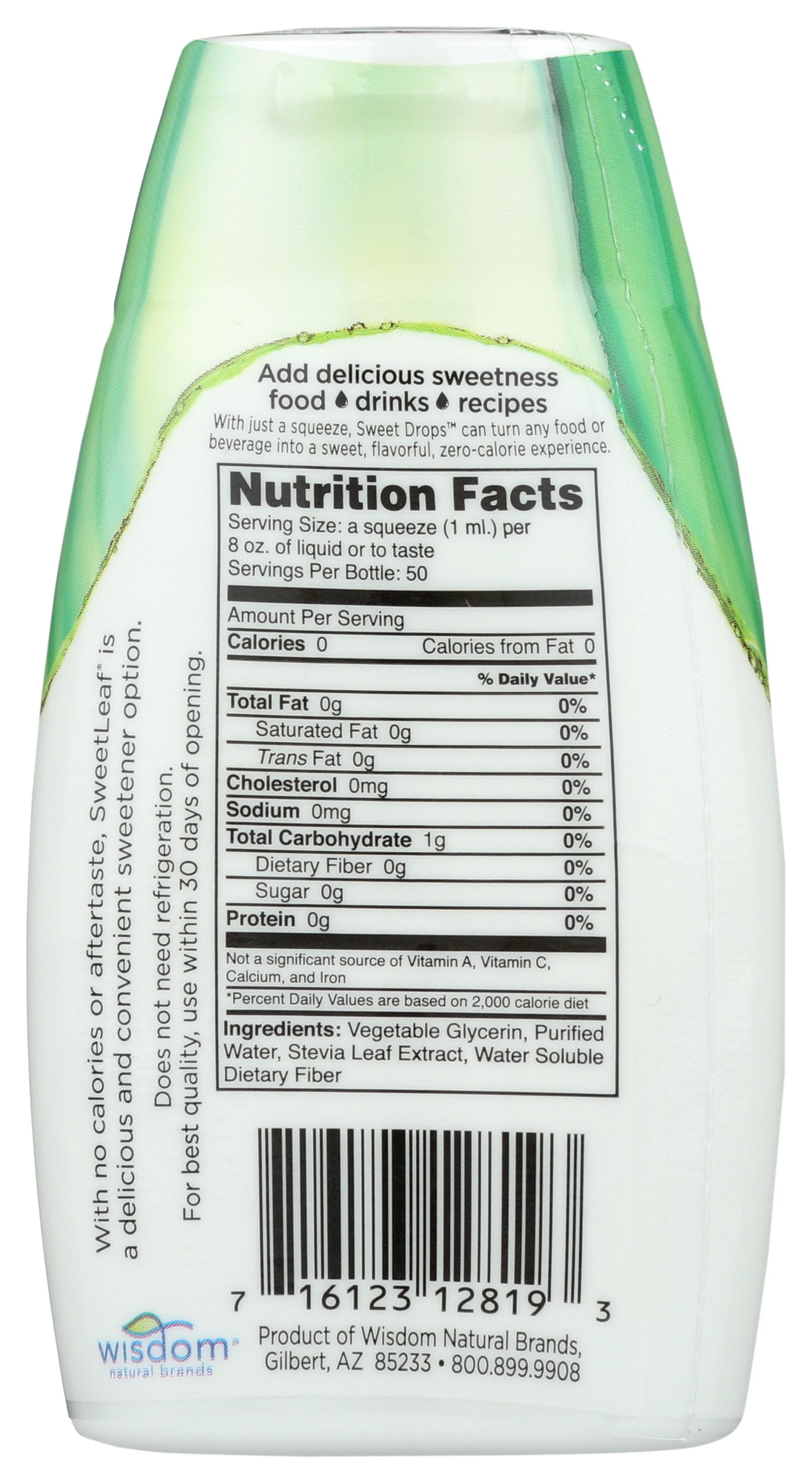 SWEETLEAF STEVIA SWEET DROP CLEAR - Case of 12