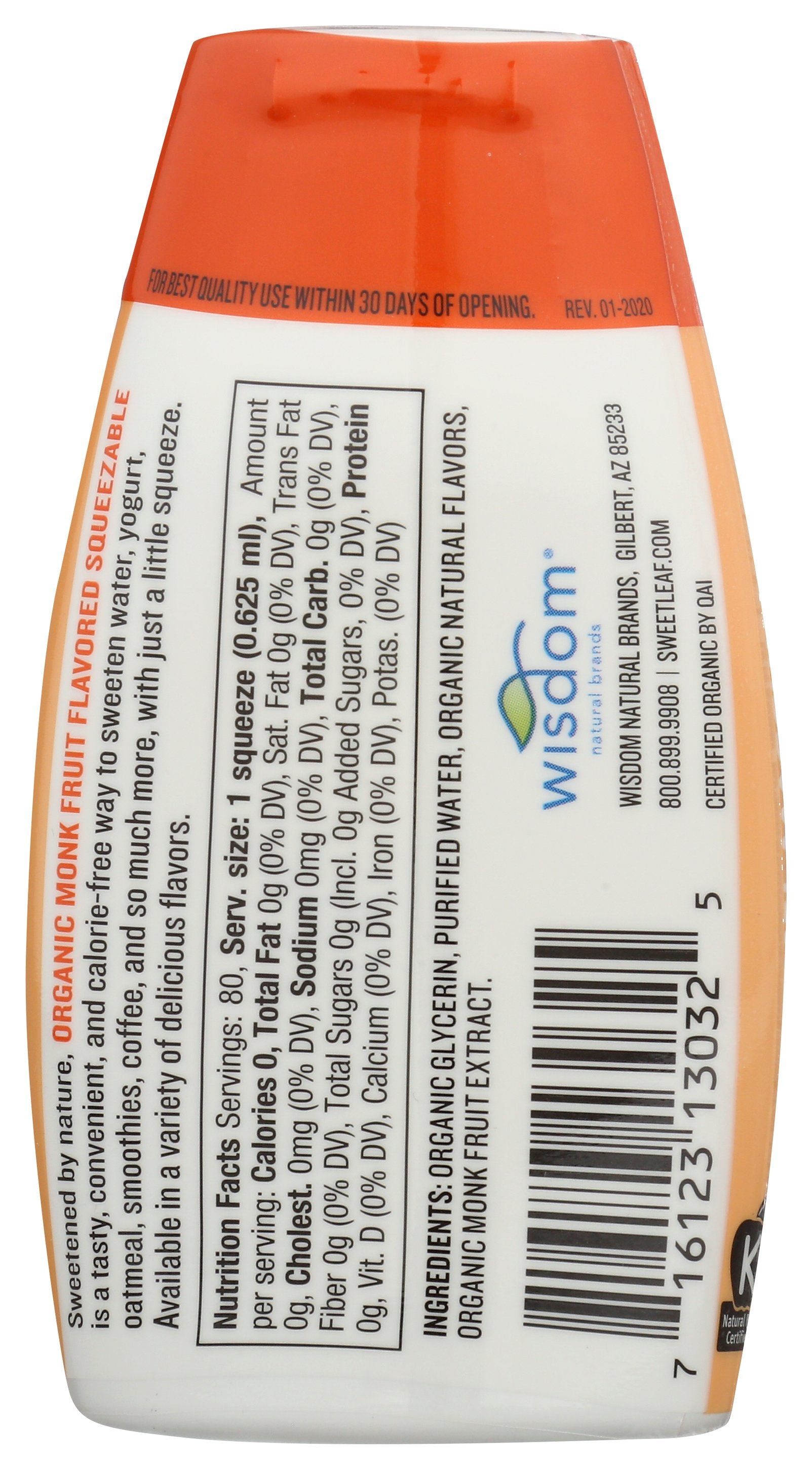 SWEETLEAF MONK FRUIT LQD CRML MCCTO - Case of 6