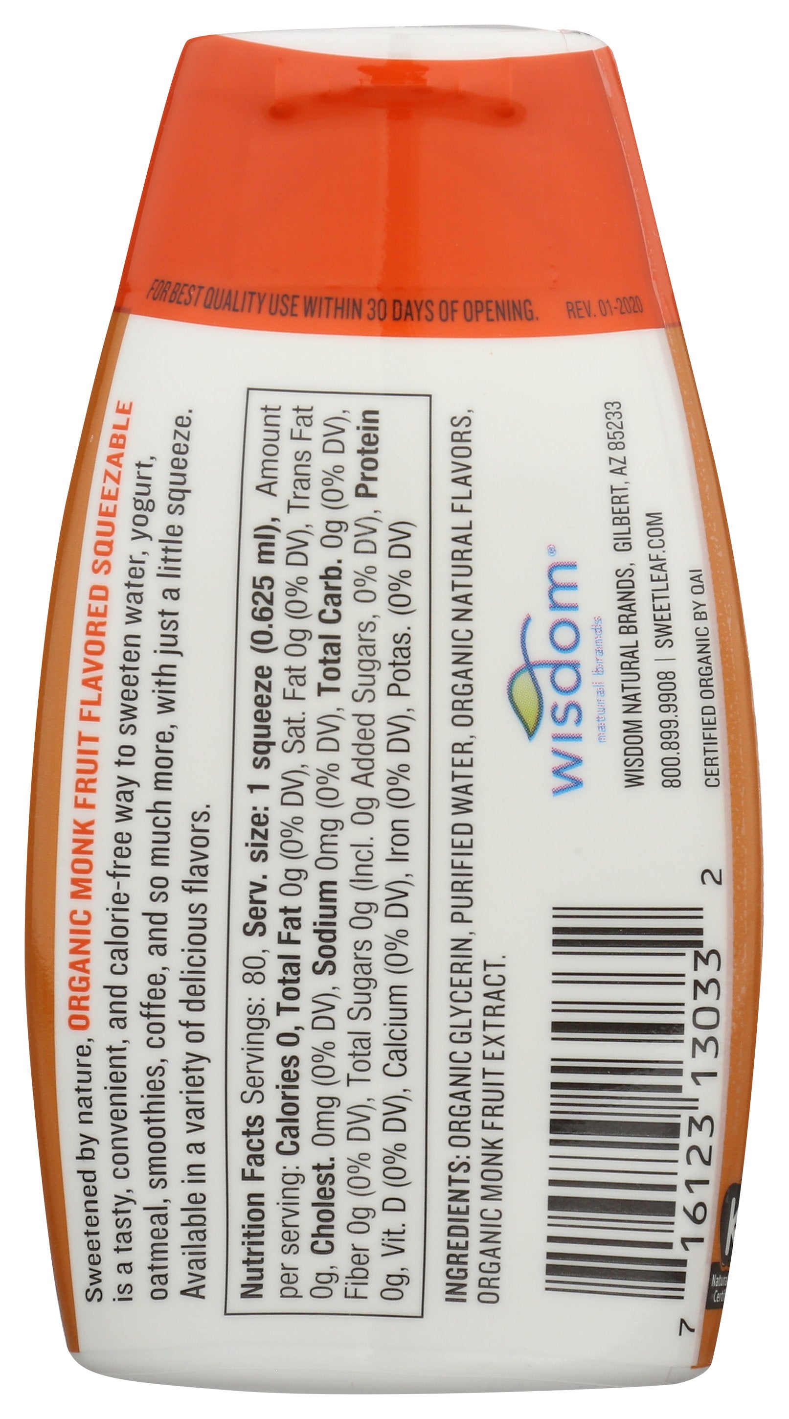 SWEETLEAF MONK FRUIT LQD ENG TOFFEE - Case of 6