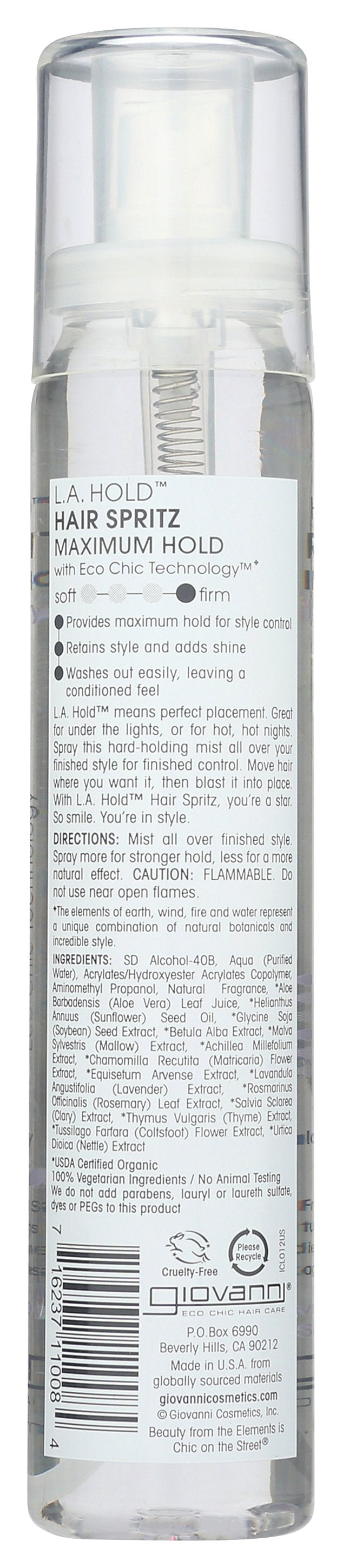 GIOVANNI COSMETICS HAIR SPRAY LA HOLD - Case of 3