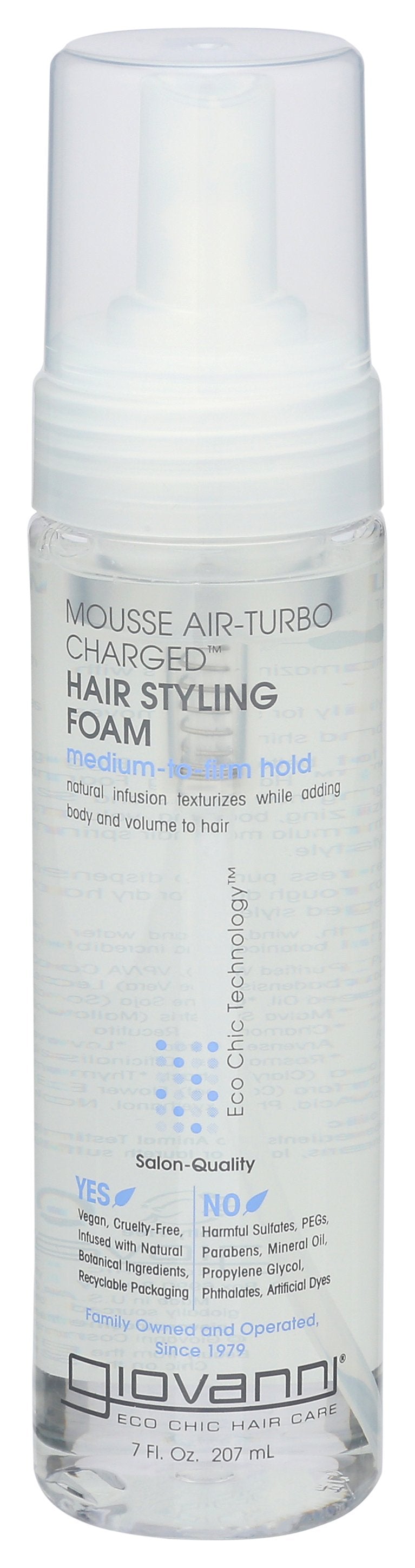 GIOVANNI COSMETICS MOUSSE NTRL STYLING - Case of 3