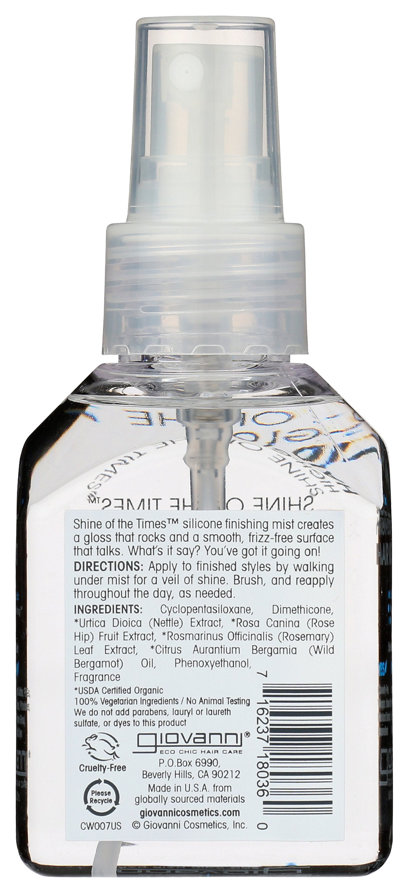 GIOVANNI COSMETICS HAIR STYLING SPRAY SHINE T - Case of 3