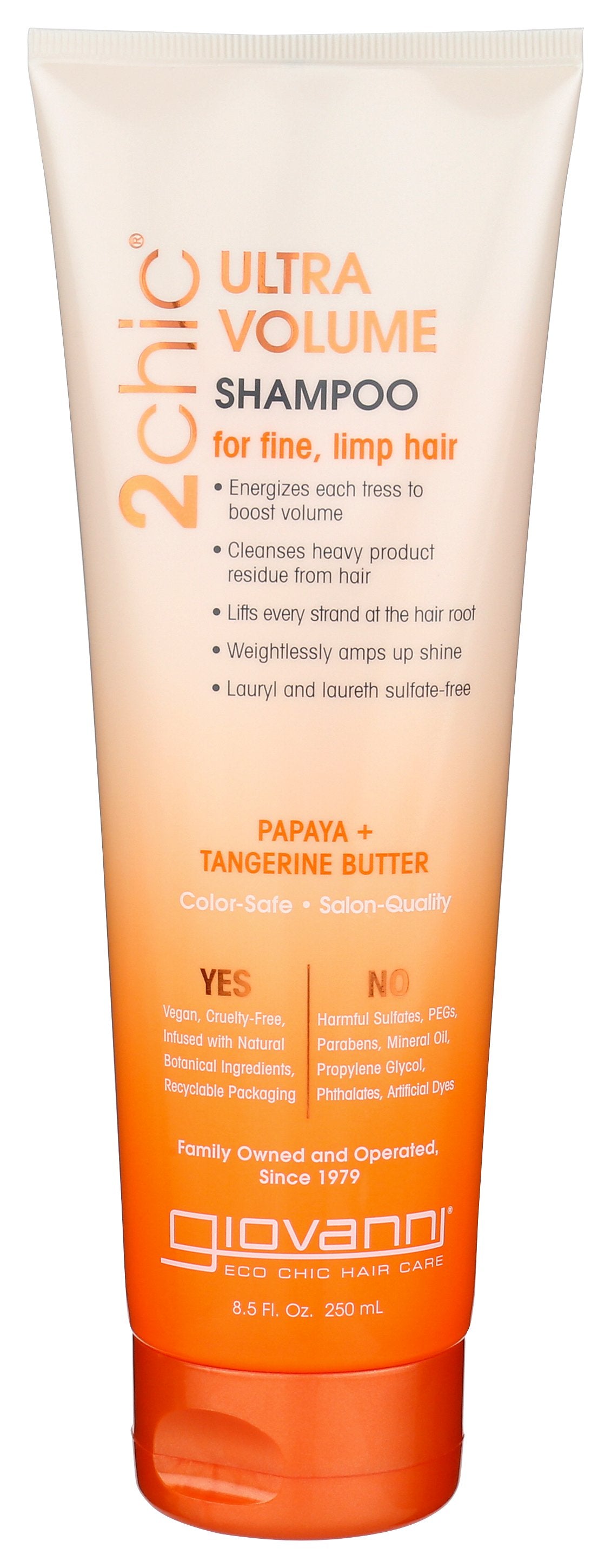 GIOVANNI COSMETICS 2CHIC SHAMPOO PAPAYA BTR - Case of 3