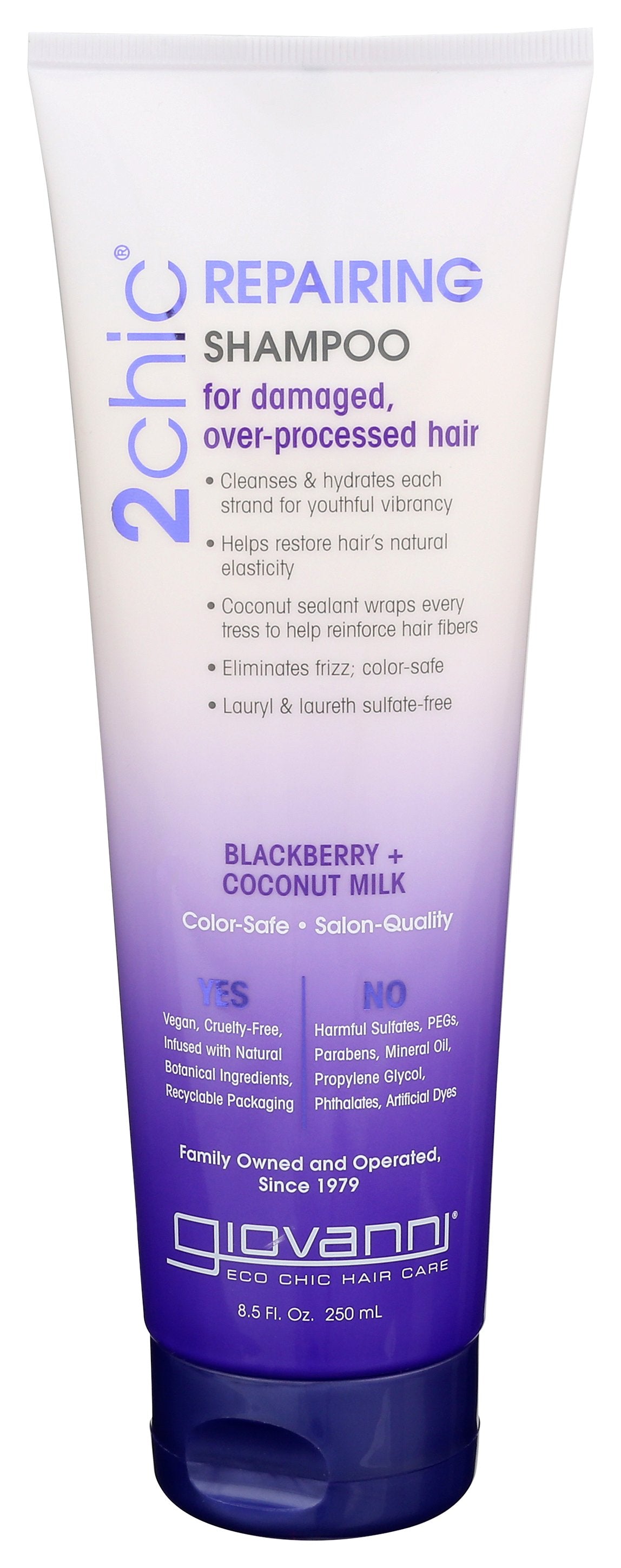GIOVANNI COSMETICS SHAMPOO ULT REPAIR W BLCK - Case of 3