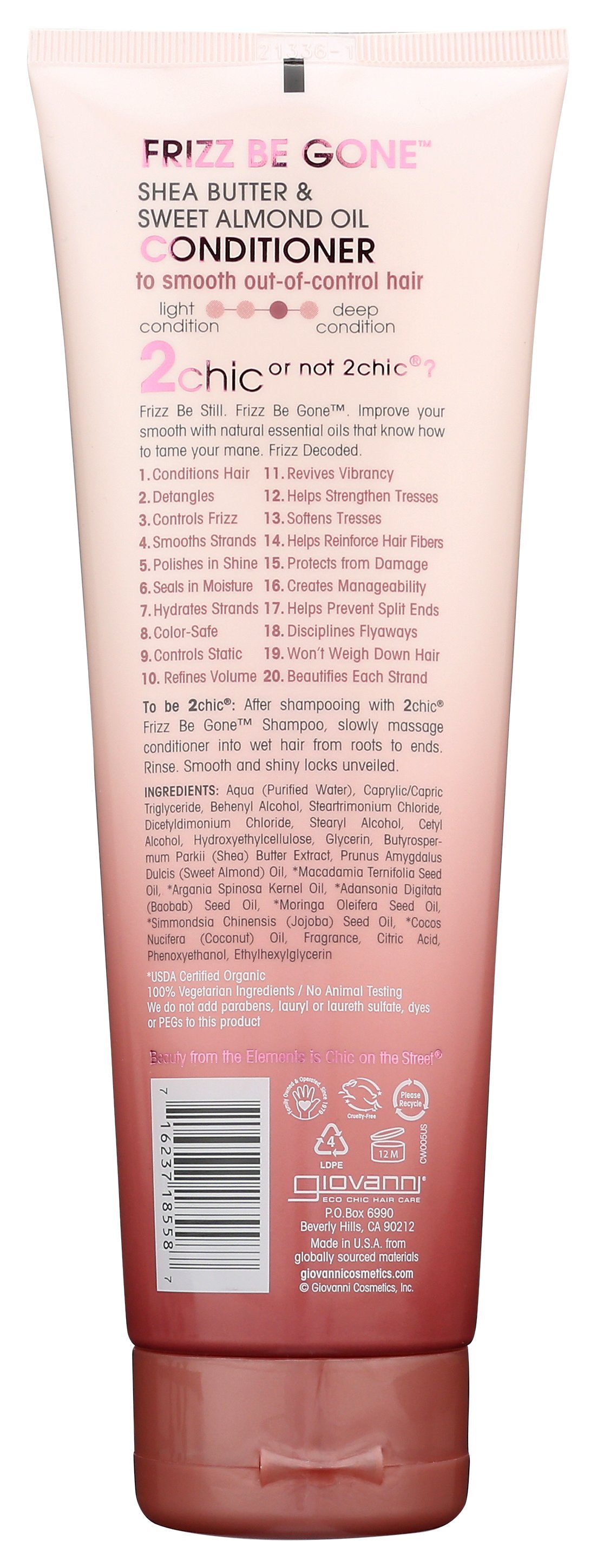 GIOVANNI COSMETICS CONDITIONER SHEA BTTR - Case of 3