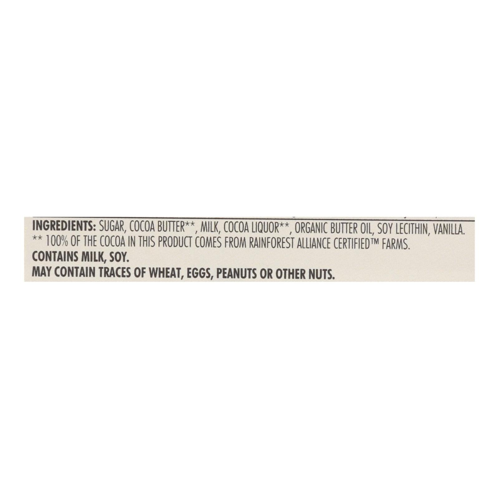 Chocolove Xoxox - Premium Chocolate Bar - Milk Chocolate - Pure - 3.2 oz Bars - Case of 12