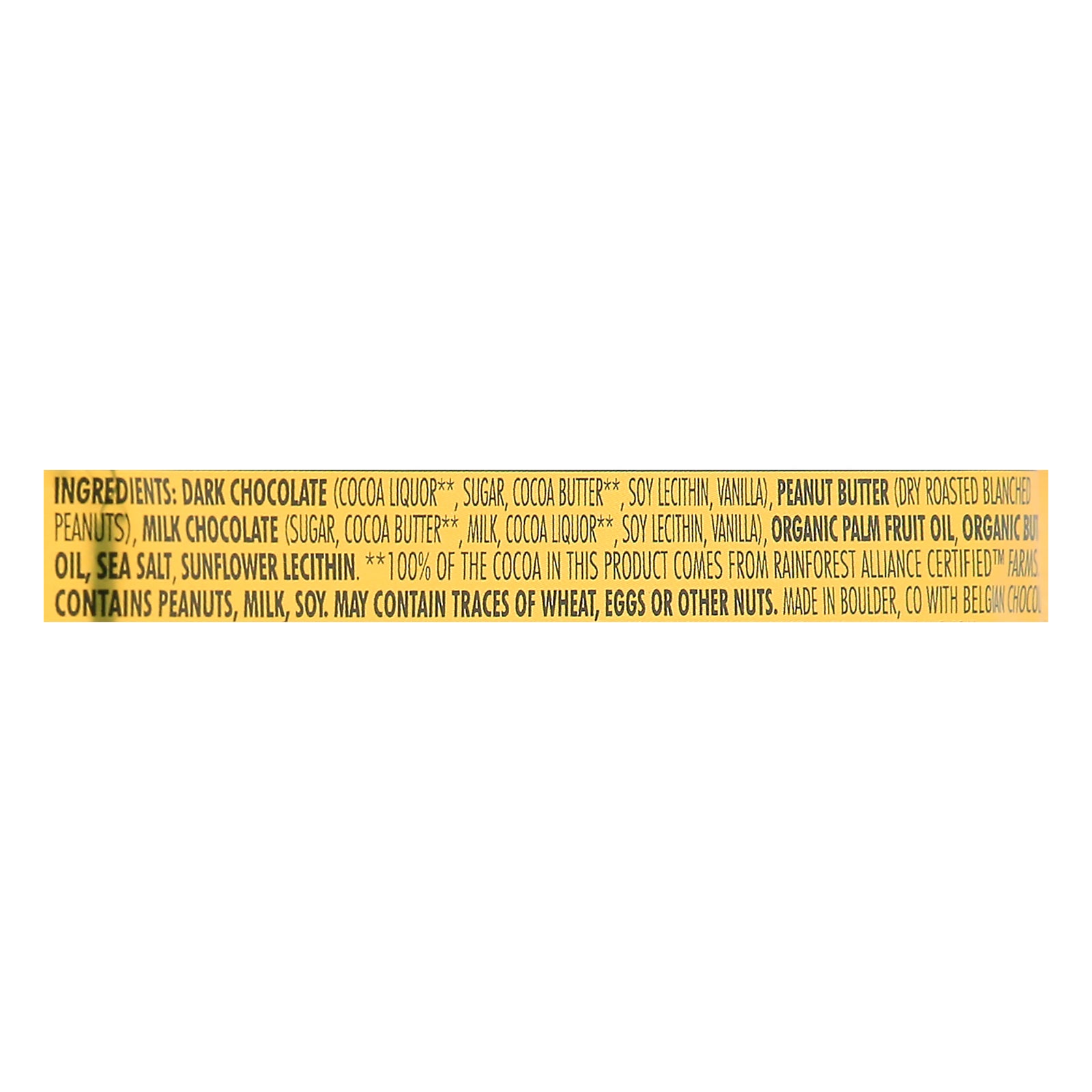 Chocolove - Cup Peanut Butter Dark Chocolate - Case of 10 - 1.2 ounces