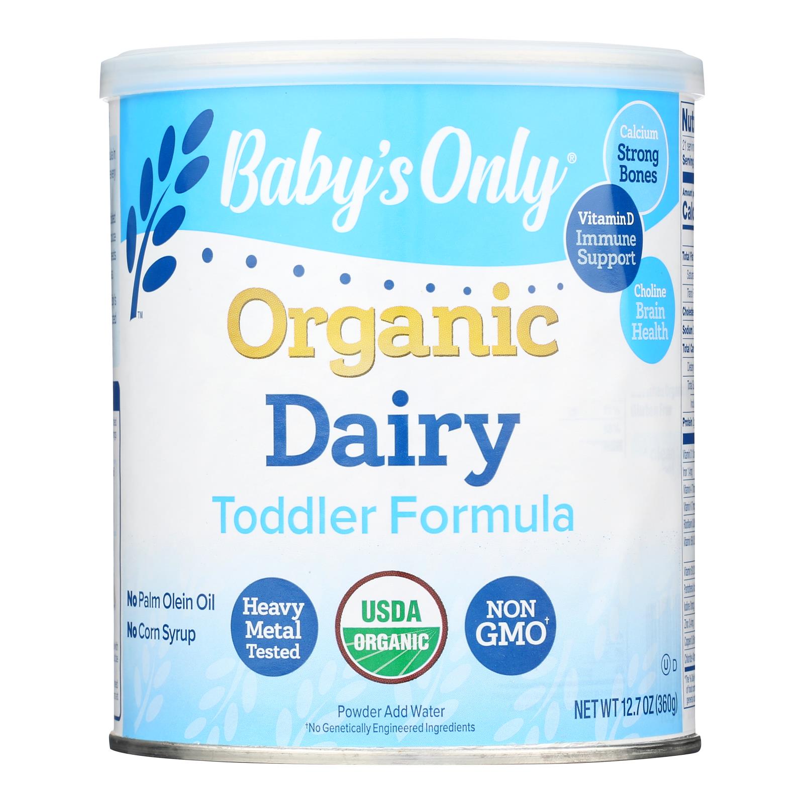 Baby's Only Organic Dairy Iron Fortified Toddler Formula - Case of 6 - 12.7 oz.