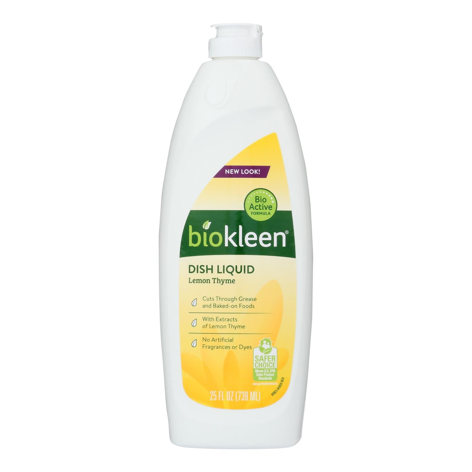 Biokleen Dish Liquid - Natural - Lemon Thyme - 25 Oz - Case Of 6