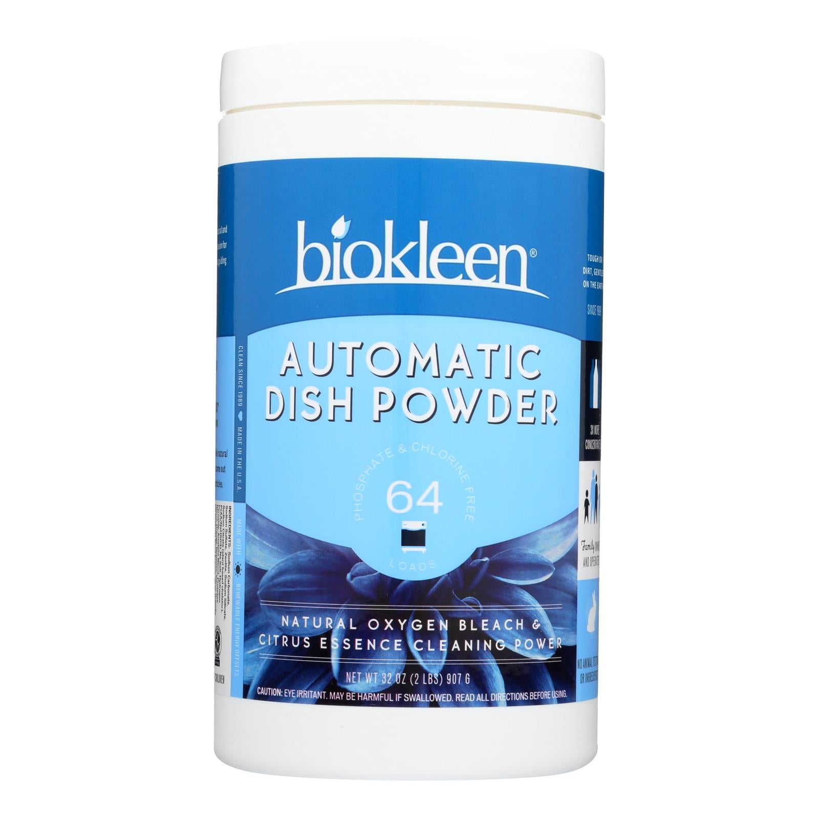 Biokleen - Dish Sp Pwdr Auto Citrus - Case Of 6-2 Lb