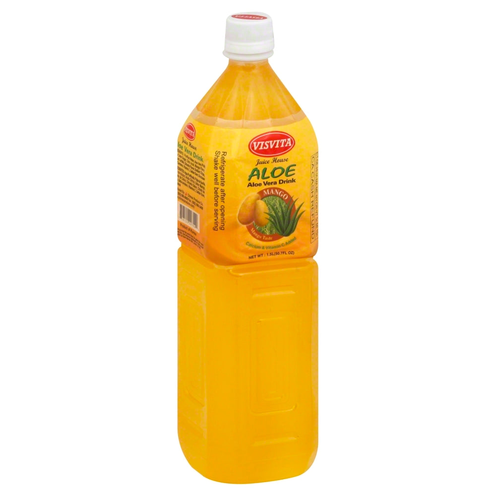 Visvita Drink Aloe Vera Mango Flavor - Pack of 12 - 1.5 lt