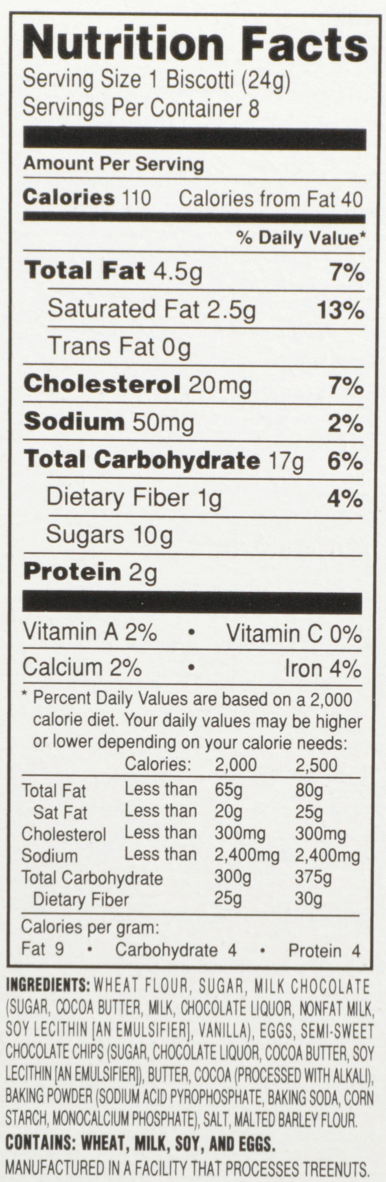 NONNIS BISCOTTI MILK CHOCO TRPLE - Case of 6