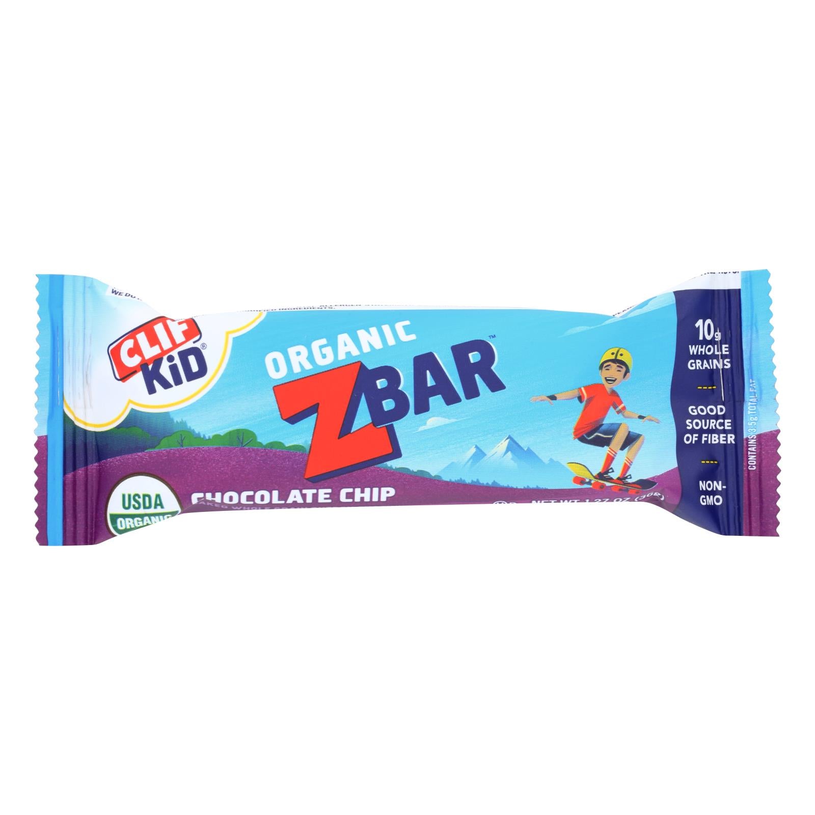 Clif Bar Zbar - Organic Chocolate Chip - Case of 18 - 1.27 oz