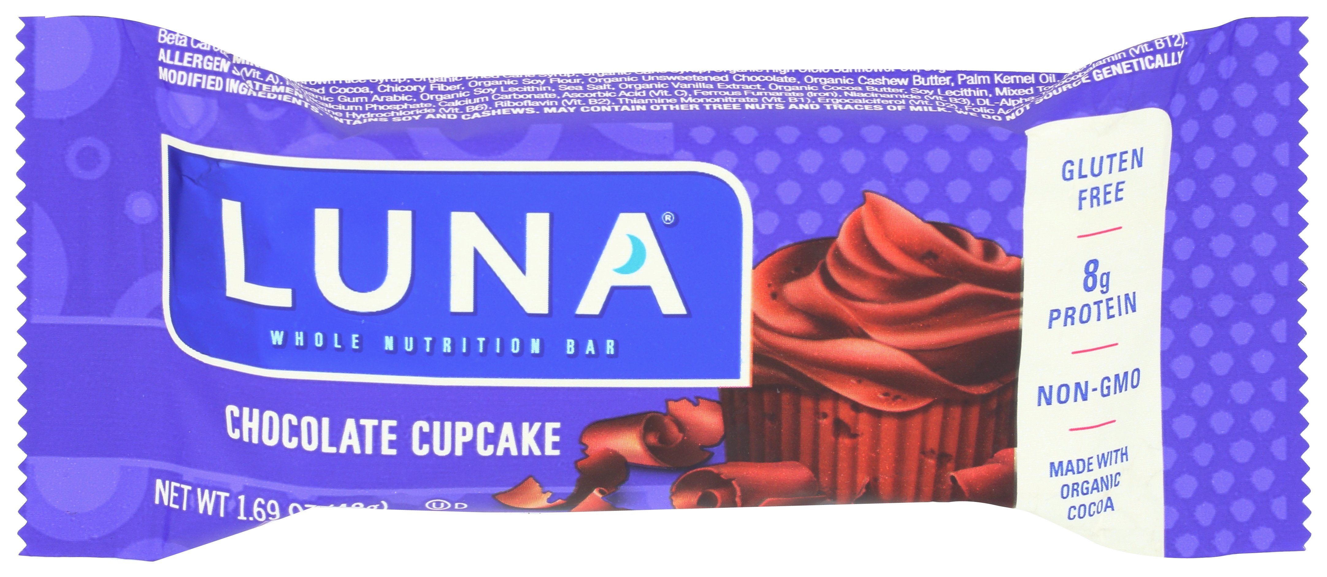 LUNA BAR LUNA CHOC CUPCAKE - Case of 15