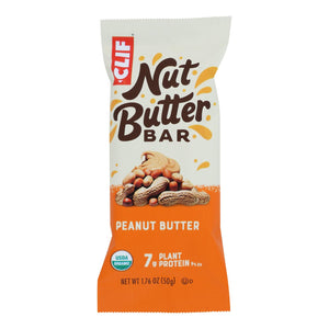 Clif Bar Organic Nut Butter Filled Energy Bar - Peanut Butter - Case Of 12 - 1.76 Oz.