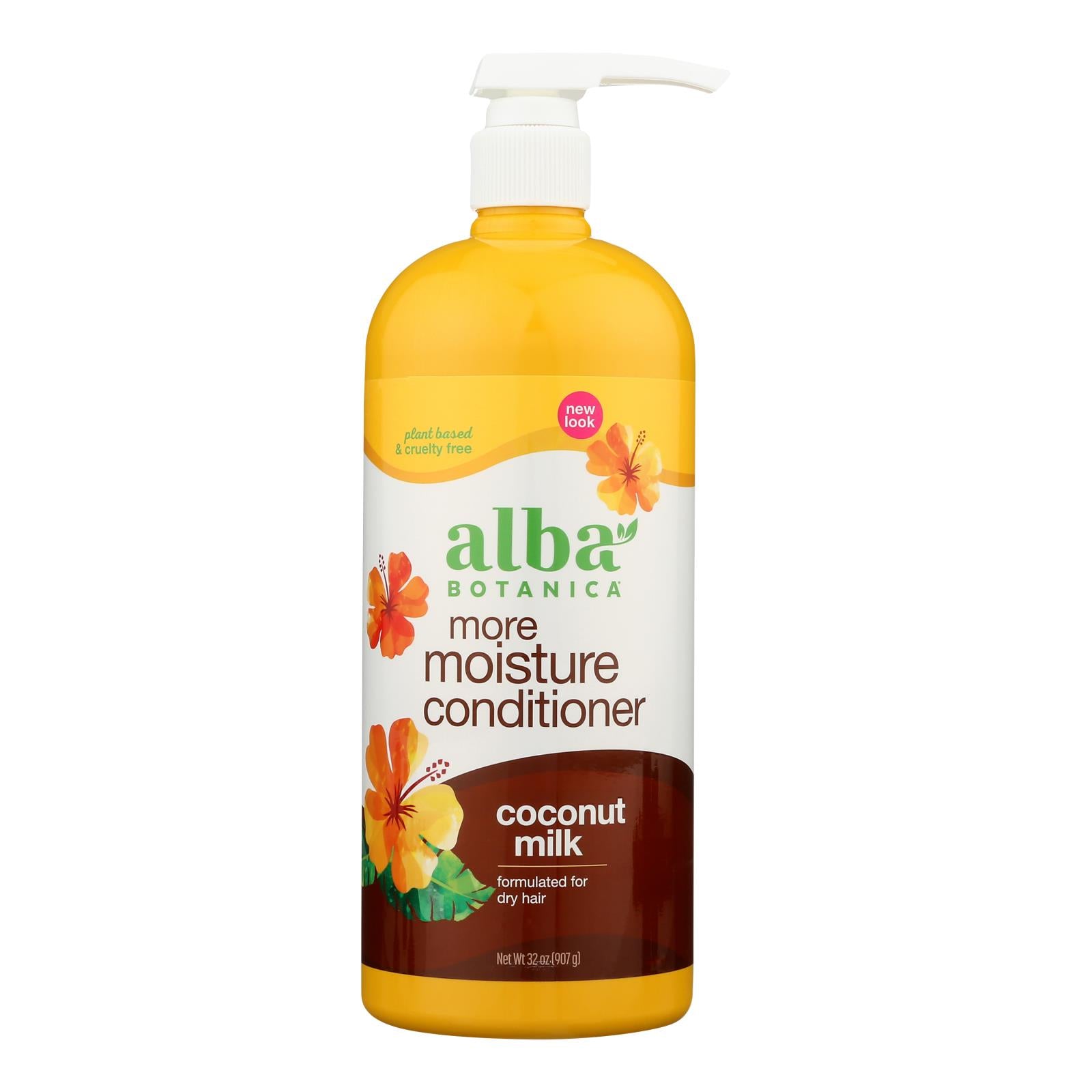 Alba Botanica - Hawaiian Hair Conditioner - Drink It Up Coconut Milk - 32 oz