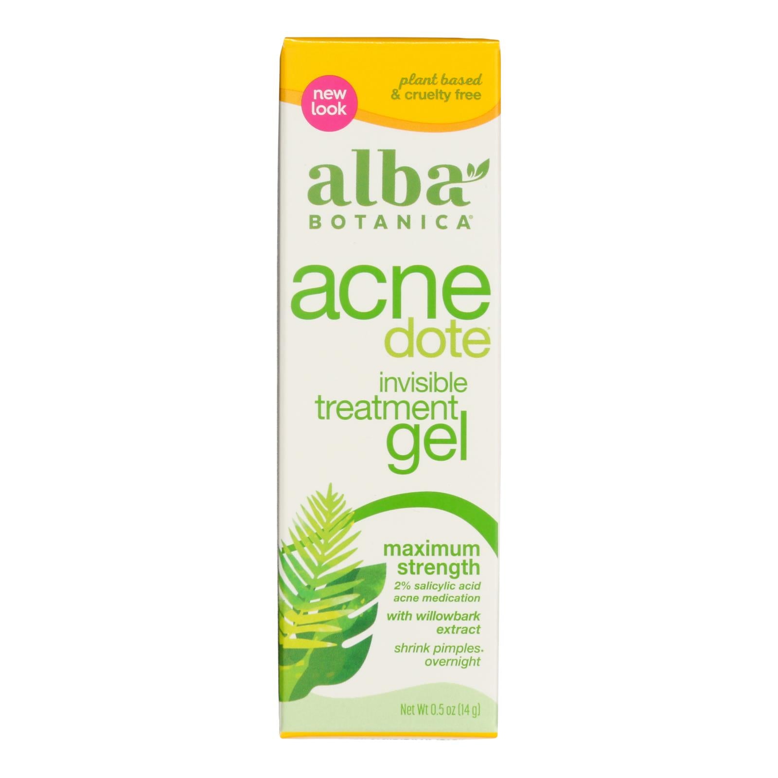 Alba Botanica - Natural Acnedote Invisible Treatment Gel - 0.5 Oz