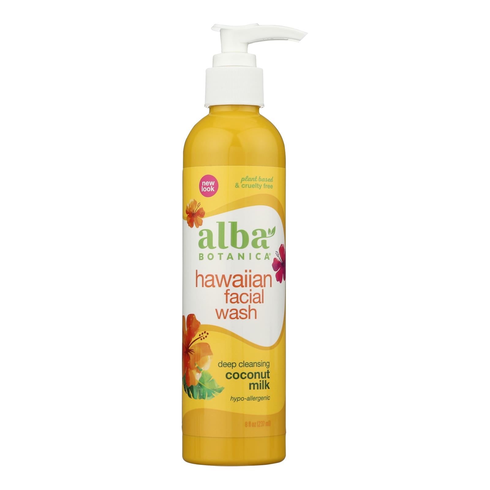 Alba Botanica - Hawaiian Facial Wash Coconut Milk - 8 Fl Oz