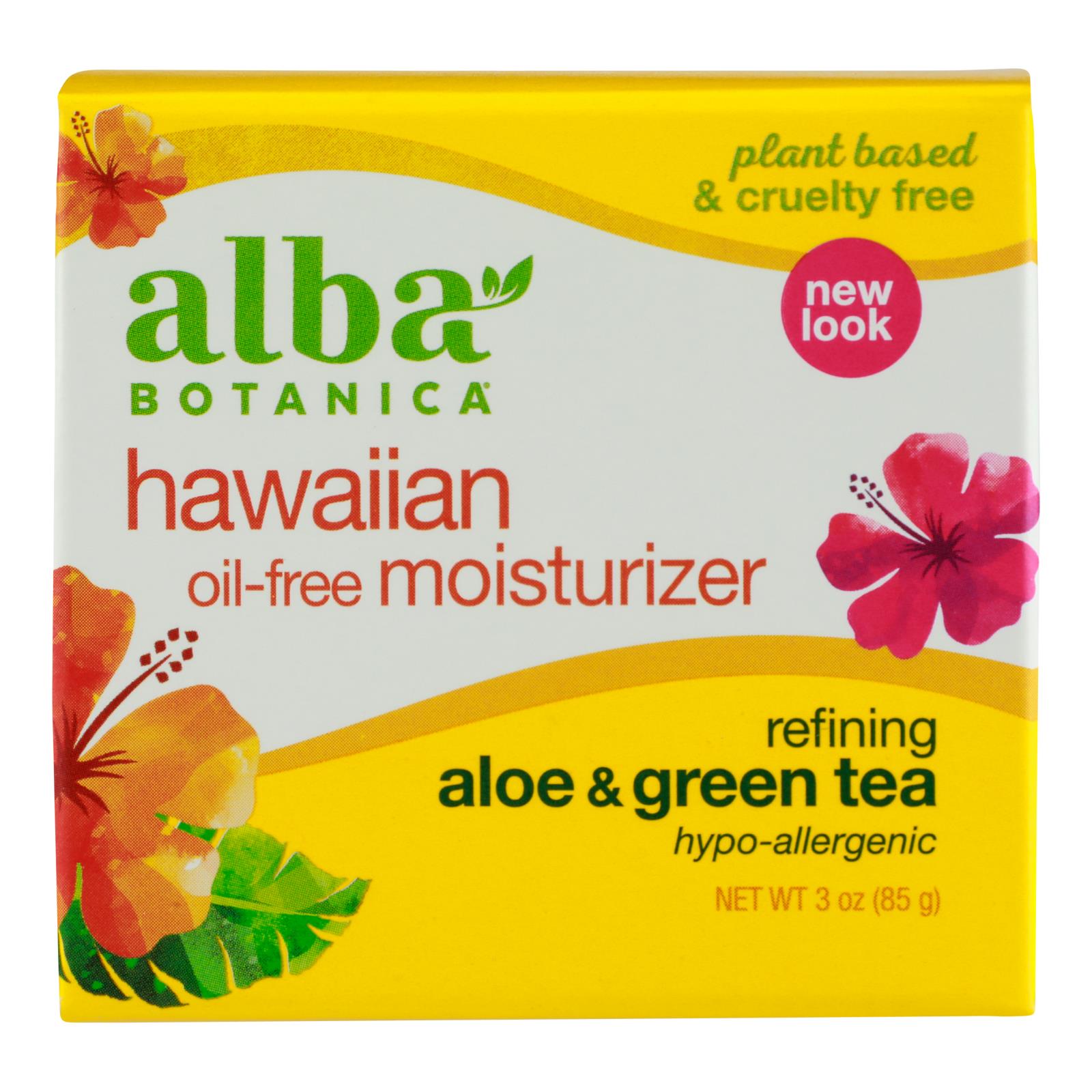 Alba Botanica - Hawaiian Aloe And Green Tea Moisturizer Oil-free - 3 Oz
