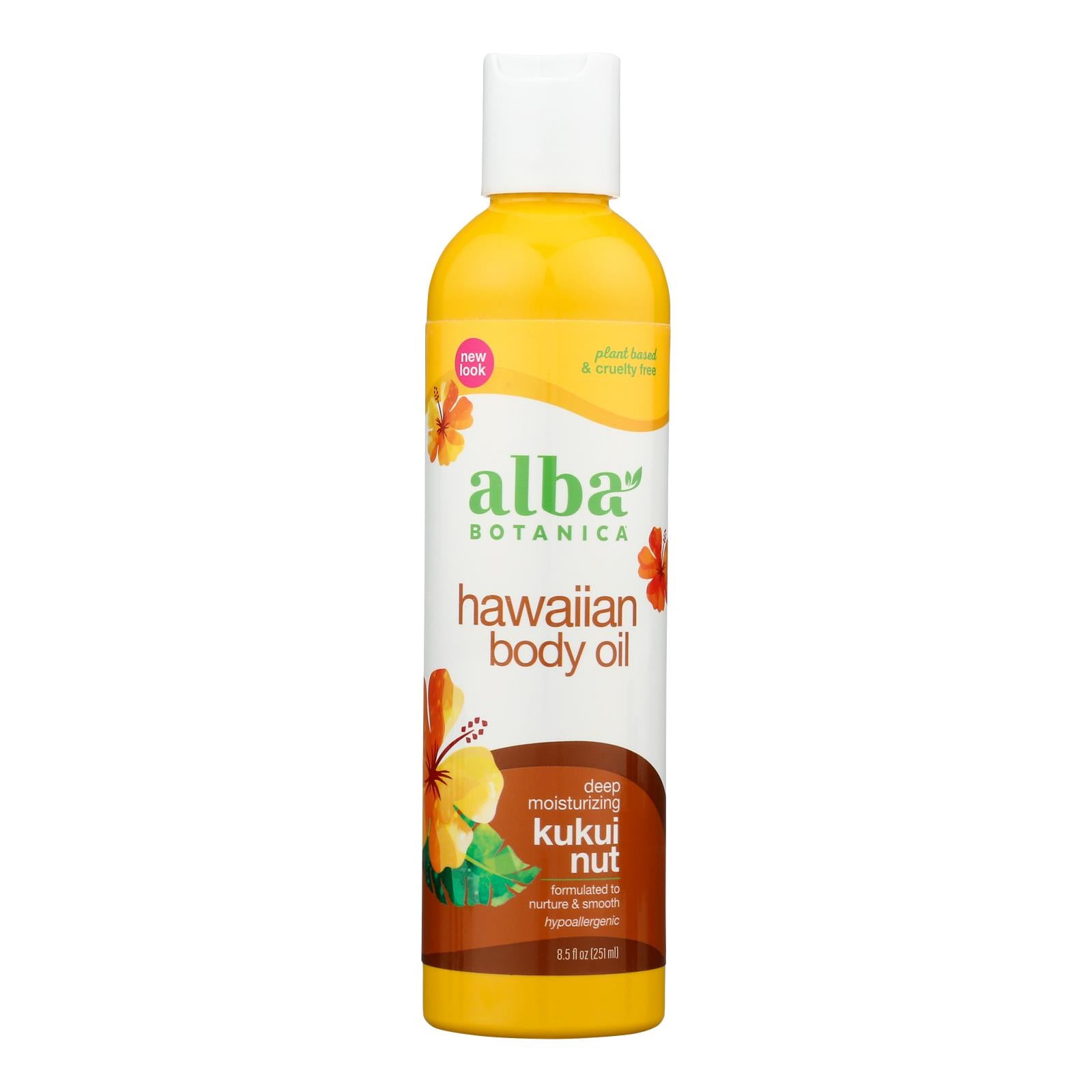 Alba Botanica - Hawaiian Body Oil Kukui Nut - 8.5 Fl Oz