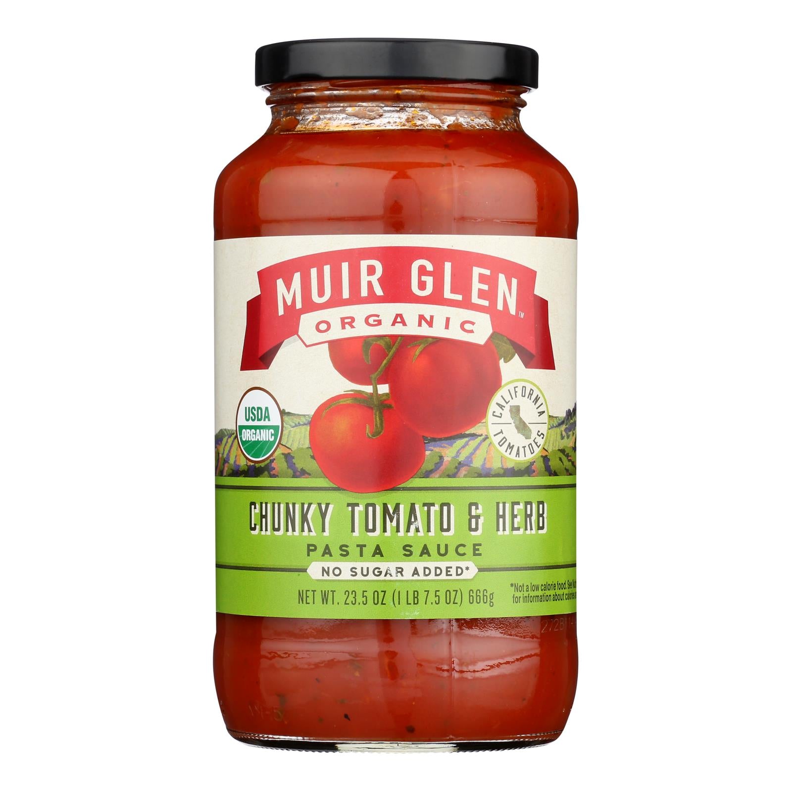 Muir Glen - Pasta Sauce Organic Chunky Style - Case of 12-23.5 Fluid Ounces