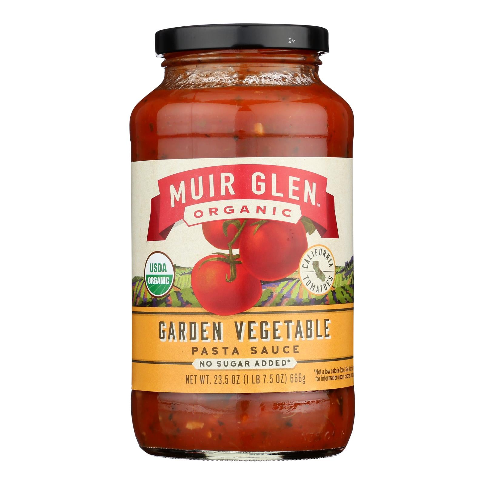 Muir Glen - Pasta Sauce Organic Garden Veggie - Case of 12-23.5 Fluid Ounces